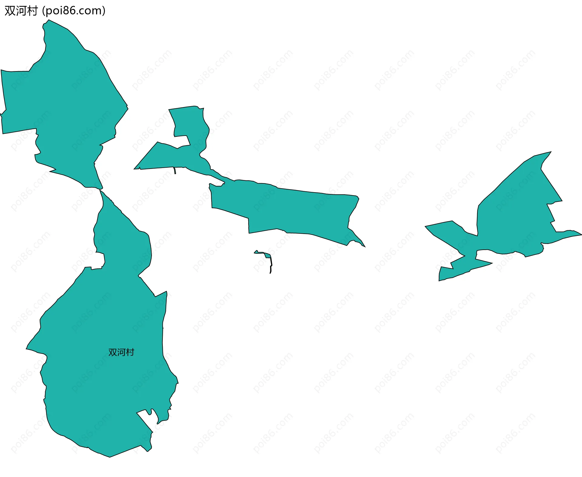 双河村边界地图