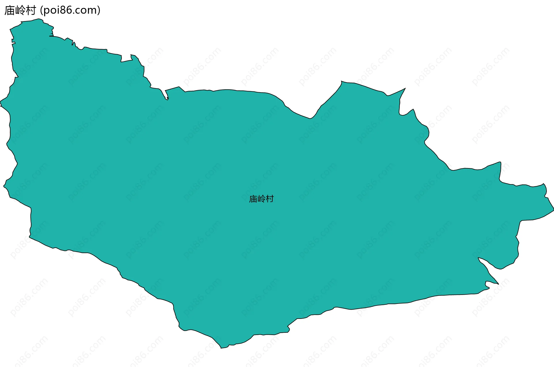 庙岭村边界地图