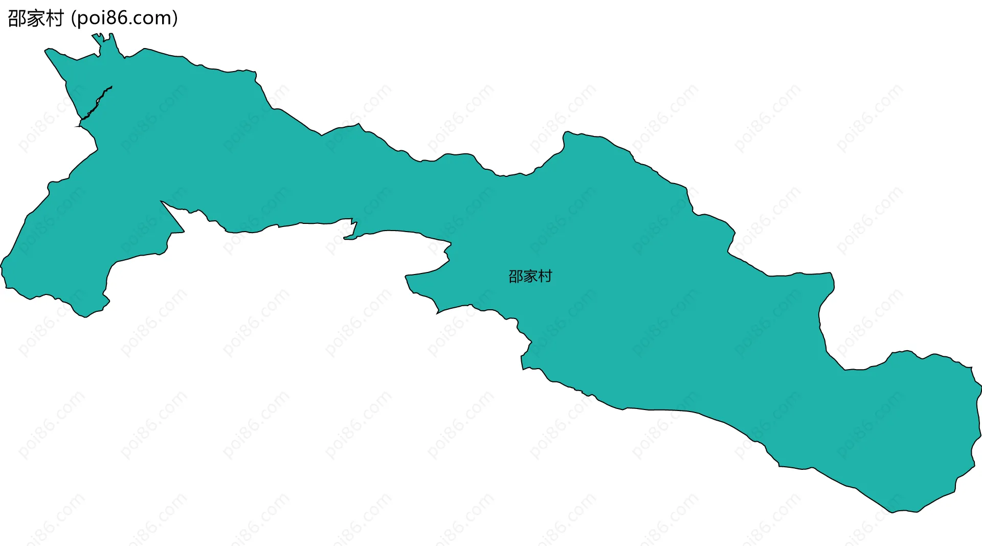 邵家村边界地图