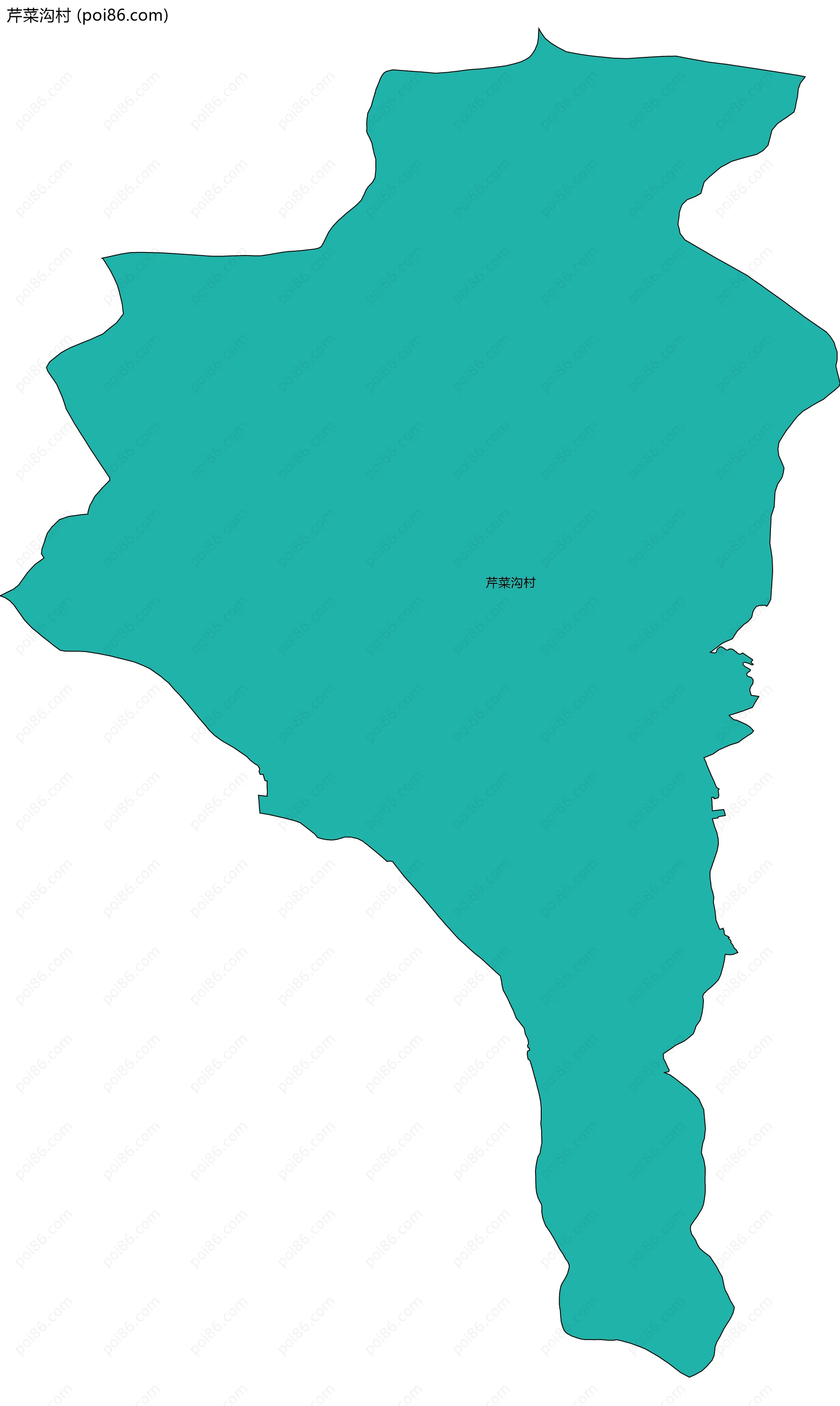 芹菜沟村边界地图