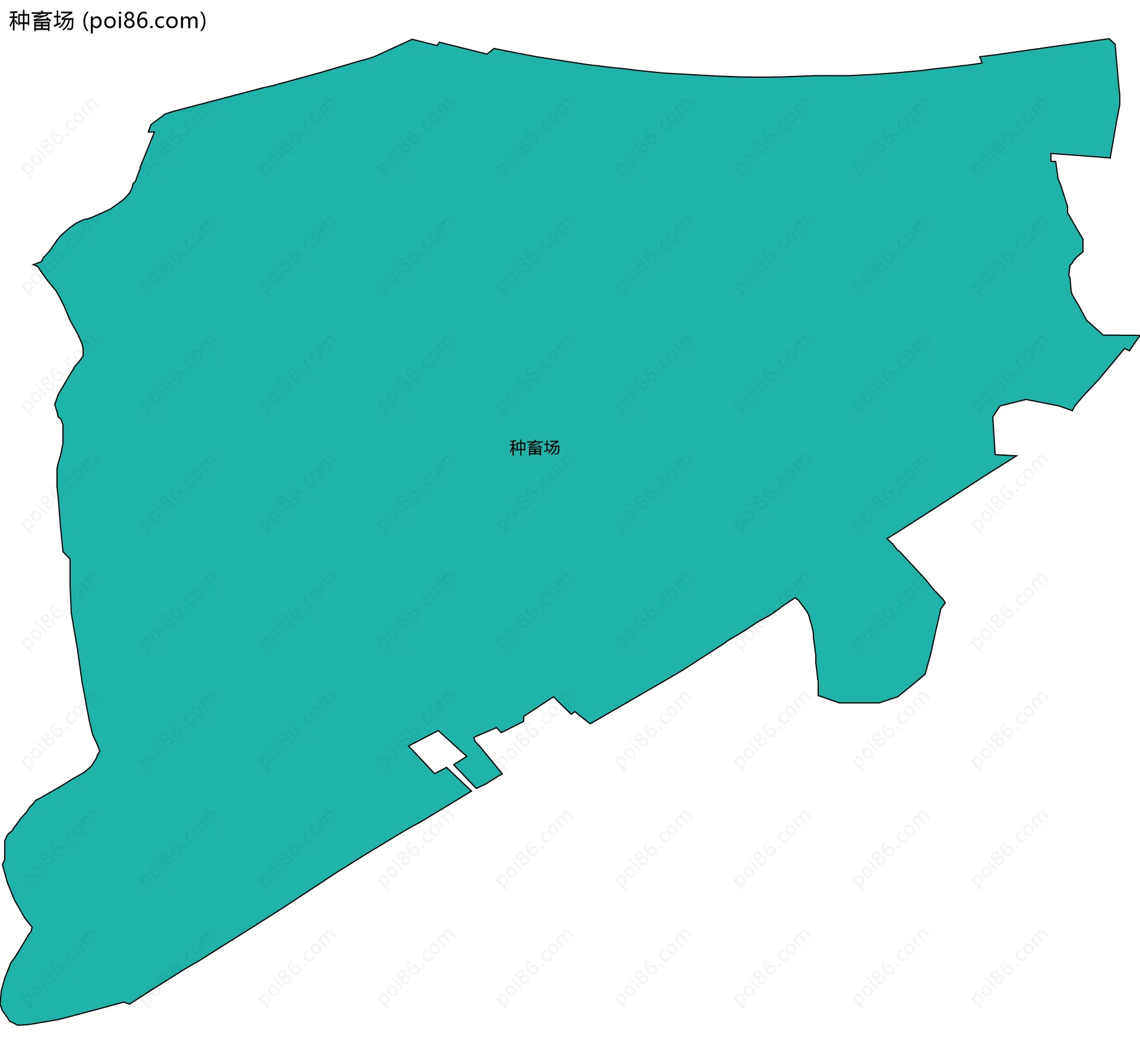 种畜场边界地图