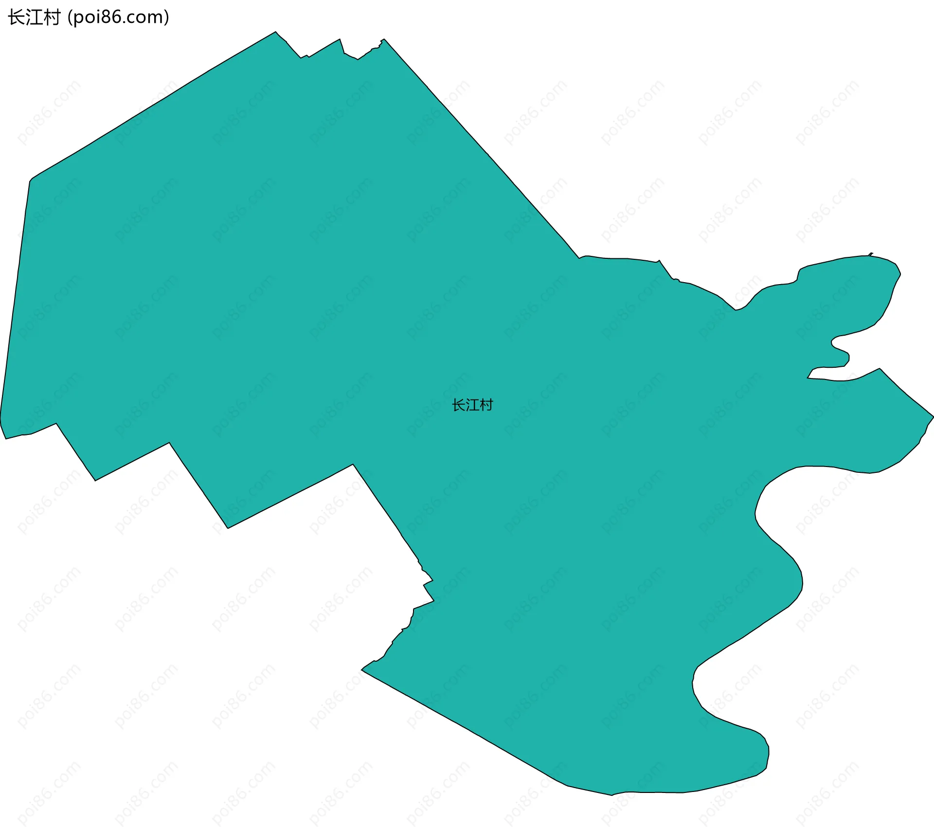 长江村边界地图