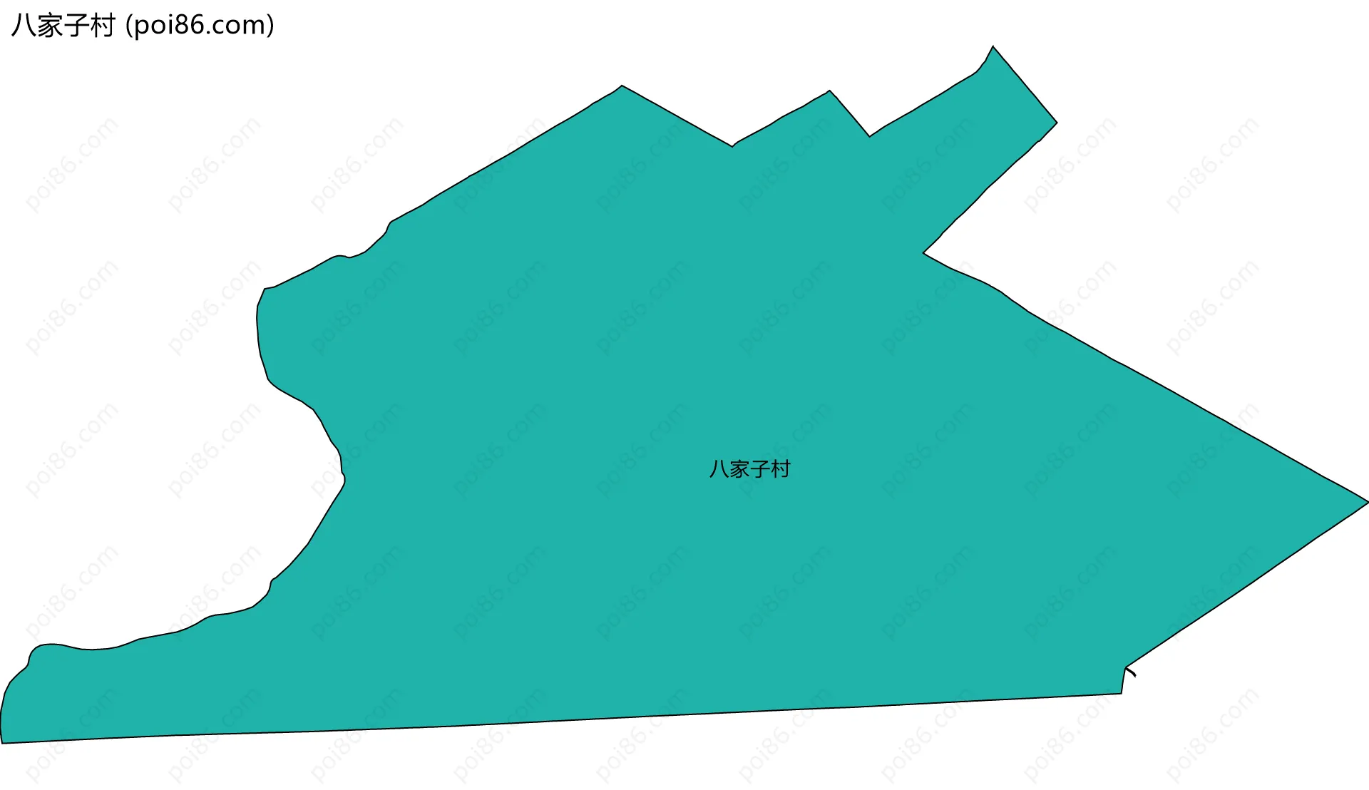 八家子村边界地图