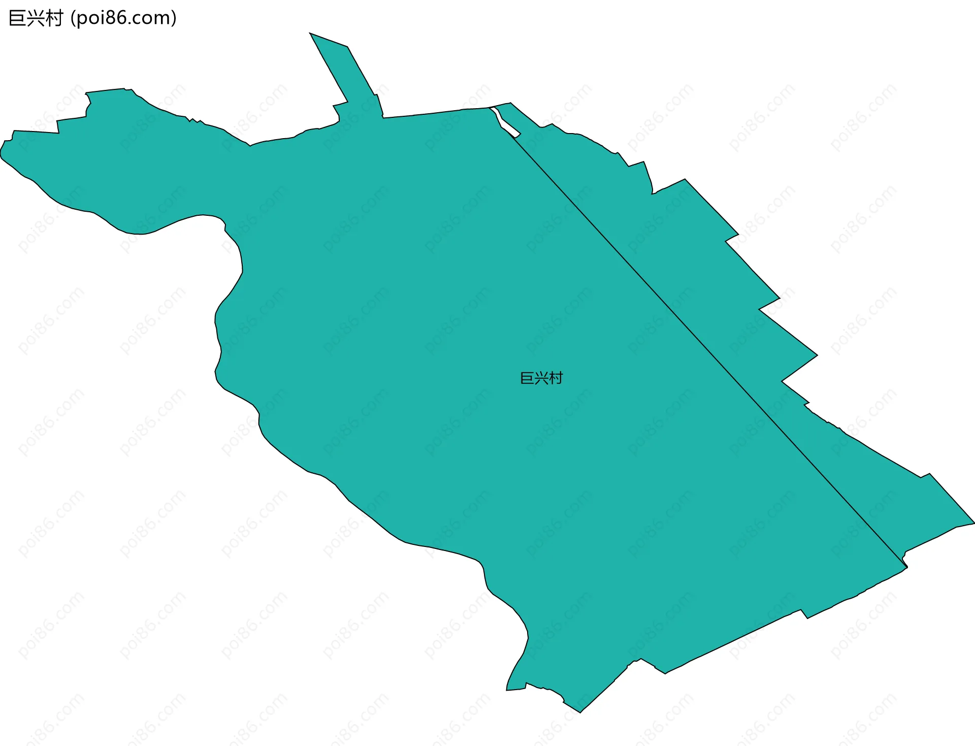 巨兴村边界地图