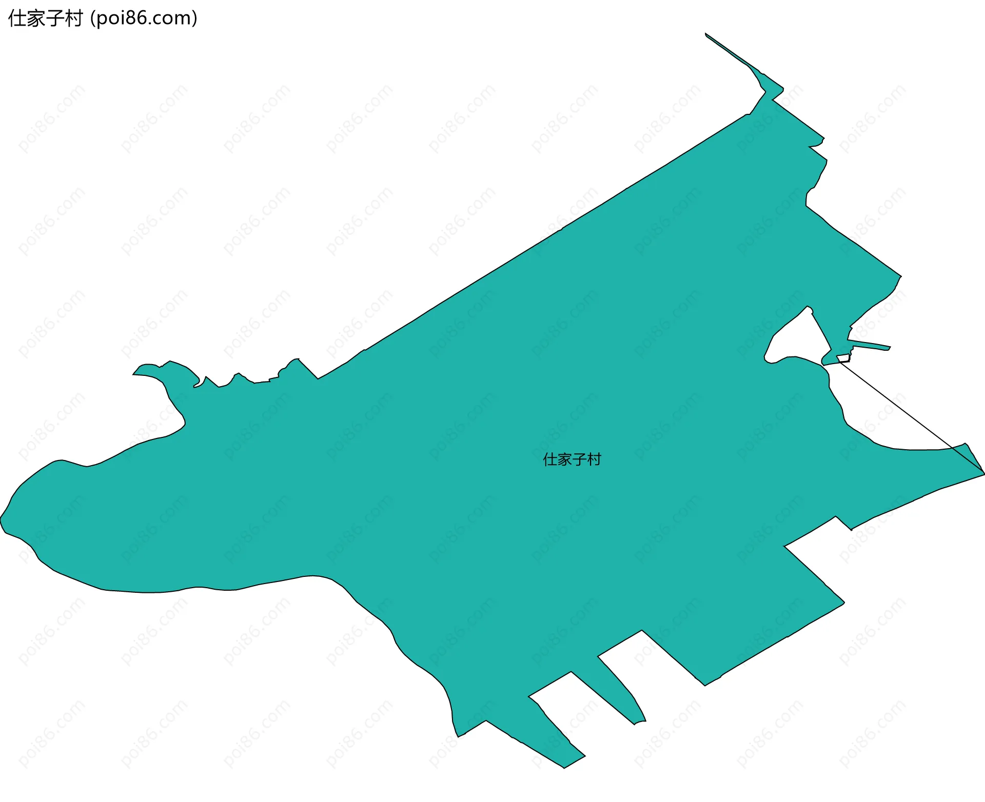 仕家子村边界地图