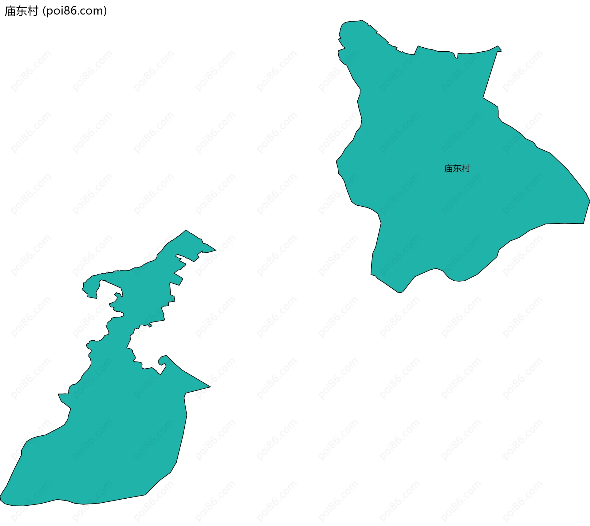 庙东村边界地图