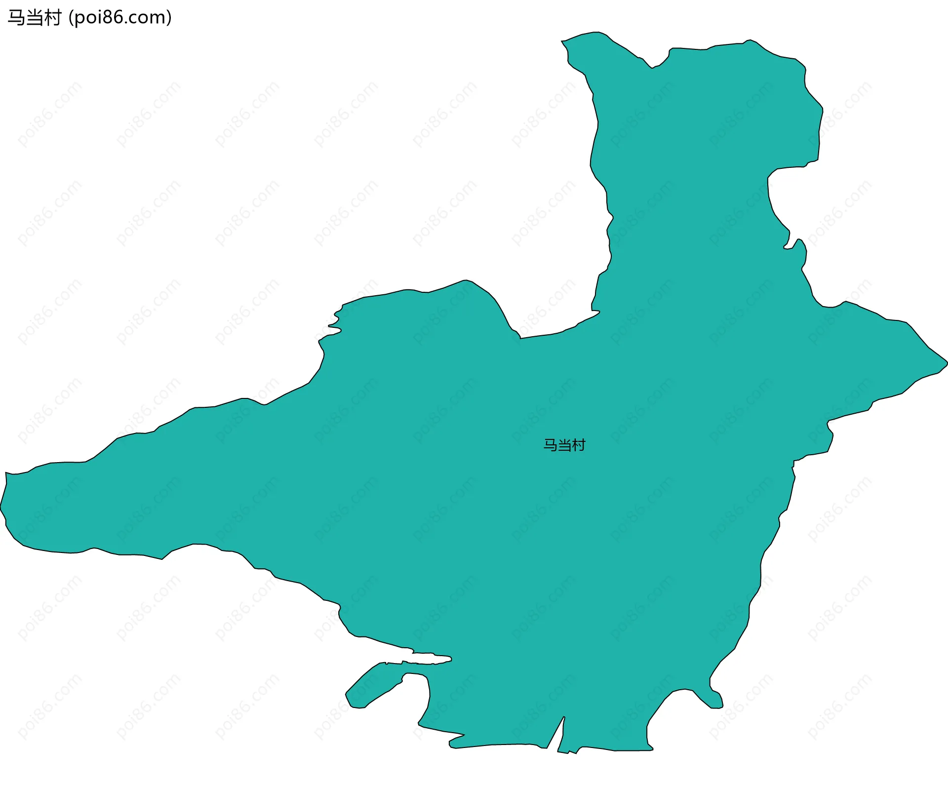 马当村边界地图