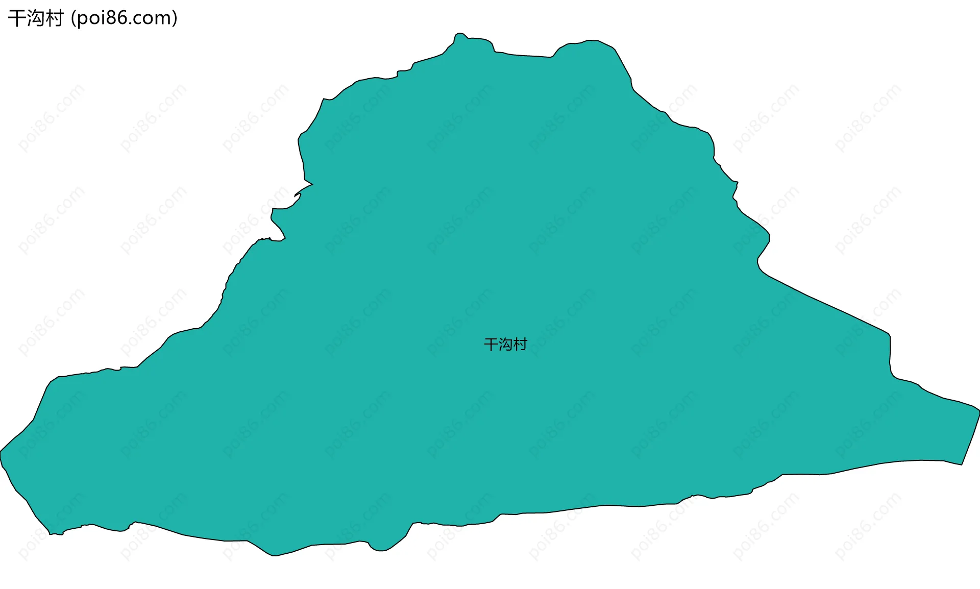 干沟村边界地图