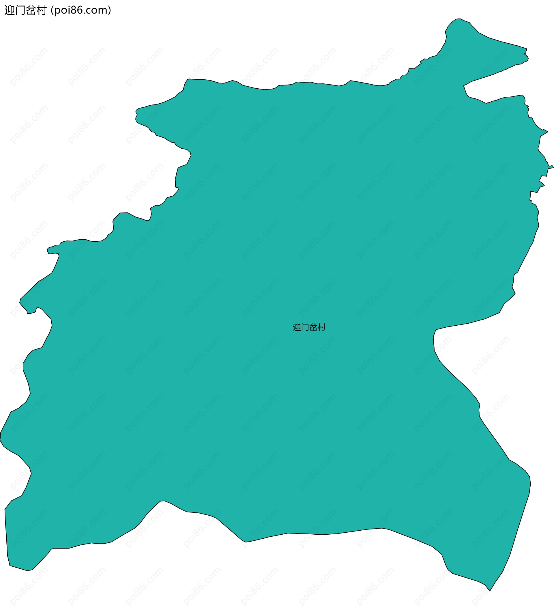 迎门岔村边界地图