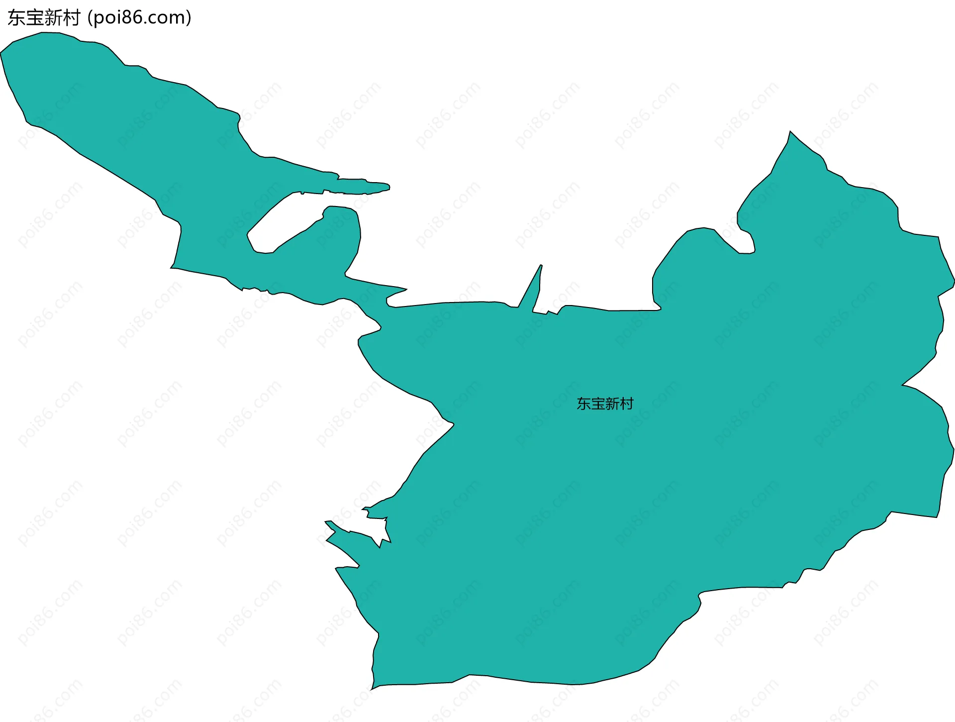 东宝新村边界地图