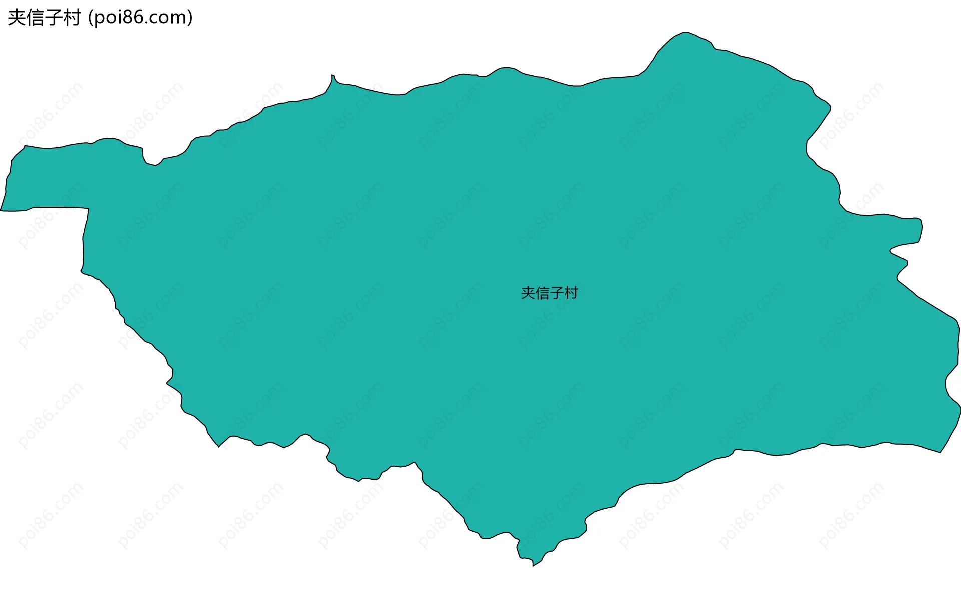 夹信子村边界地图