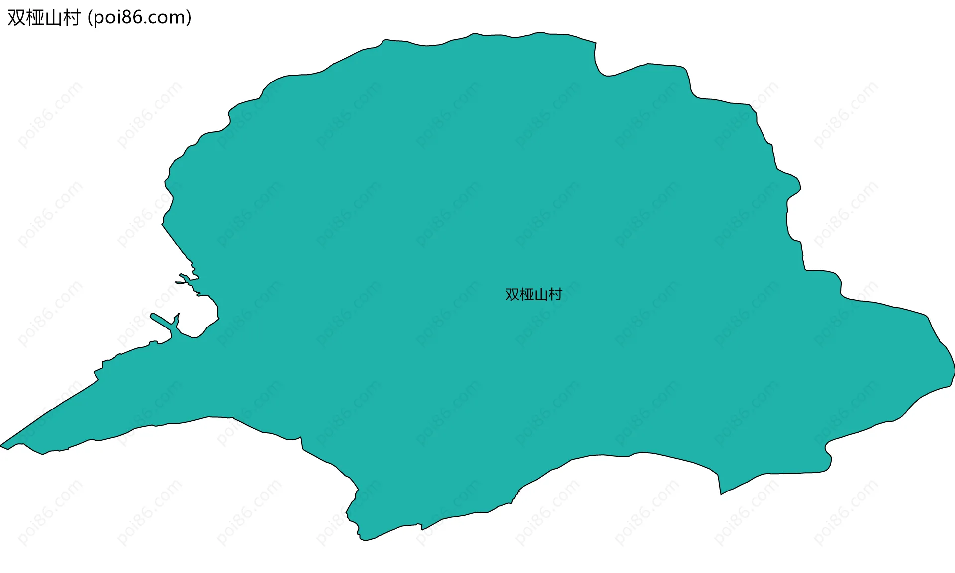 双桠山村边界地图