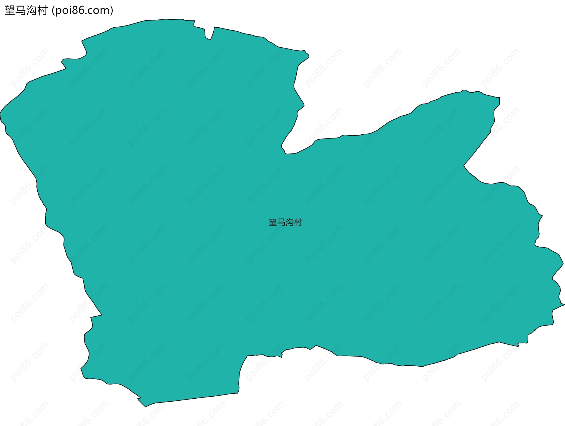 望马沟村边界地图