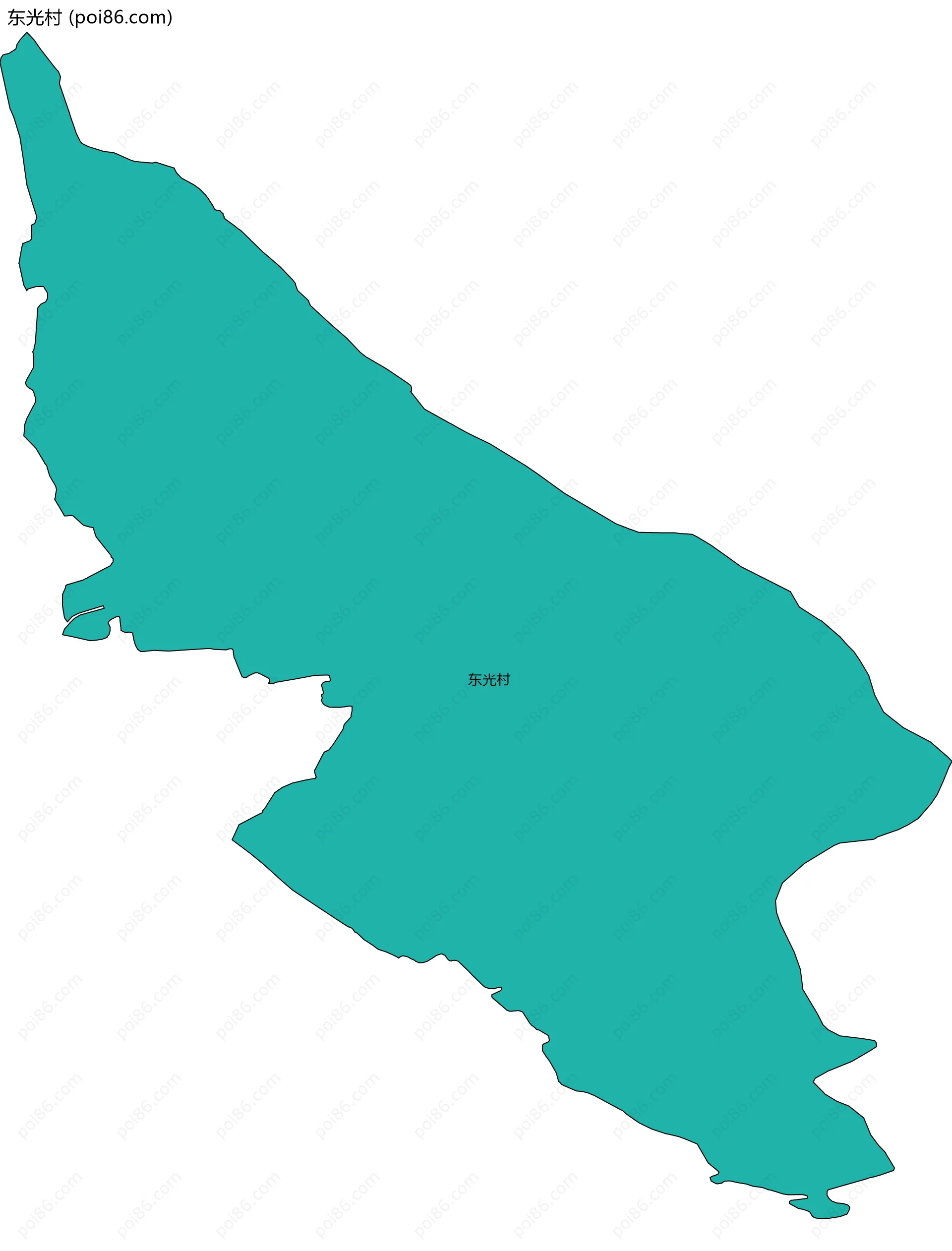 东光村边界地图