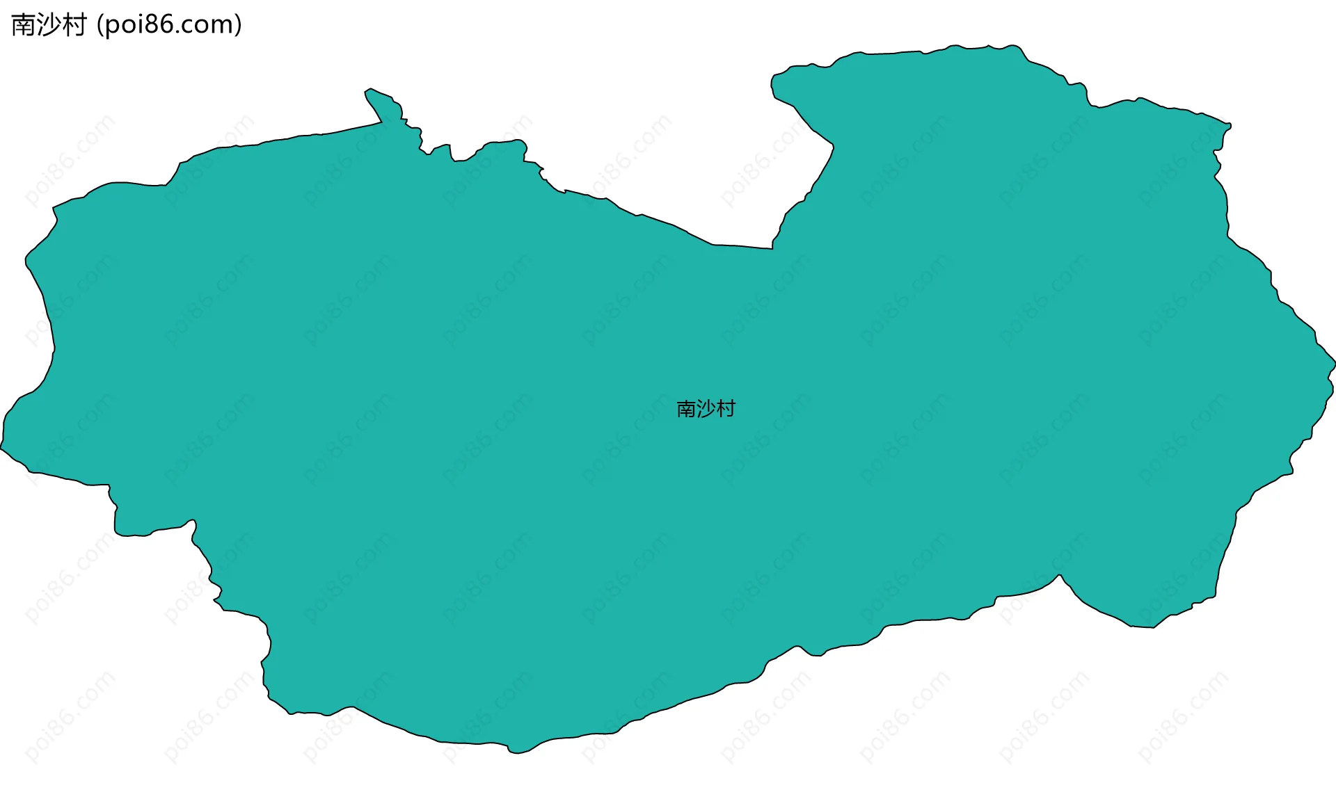 南沙村边界地图