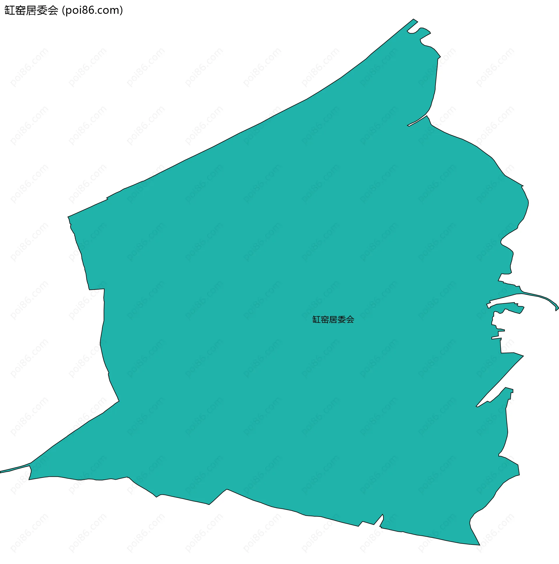 缸窑居委会边界地图