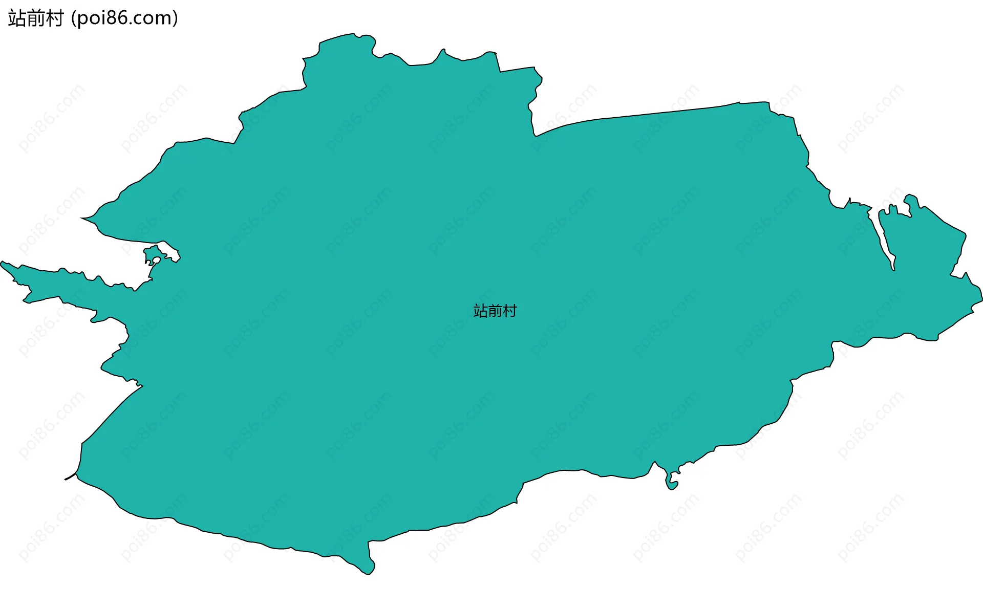 站前村边界地图