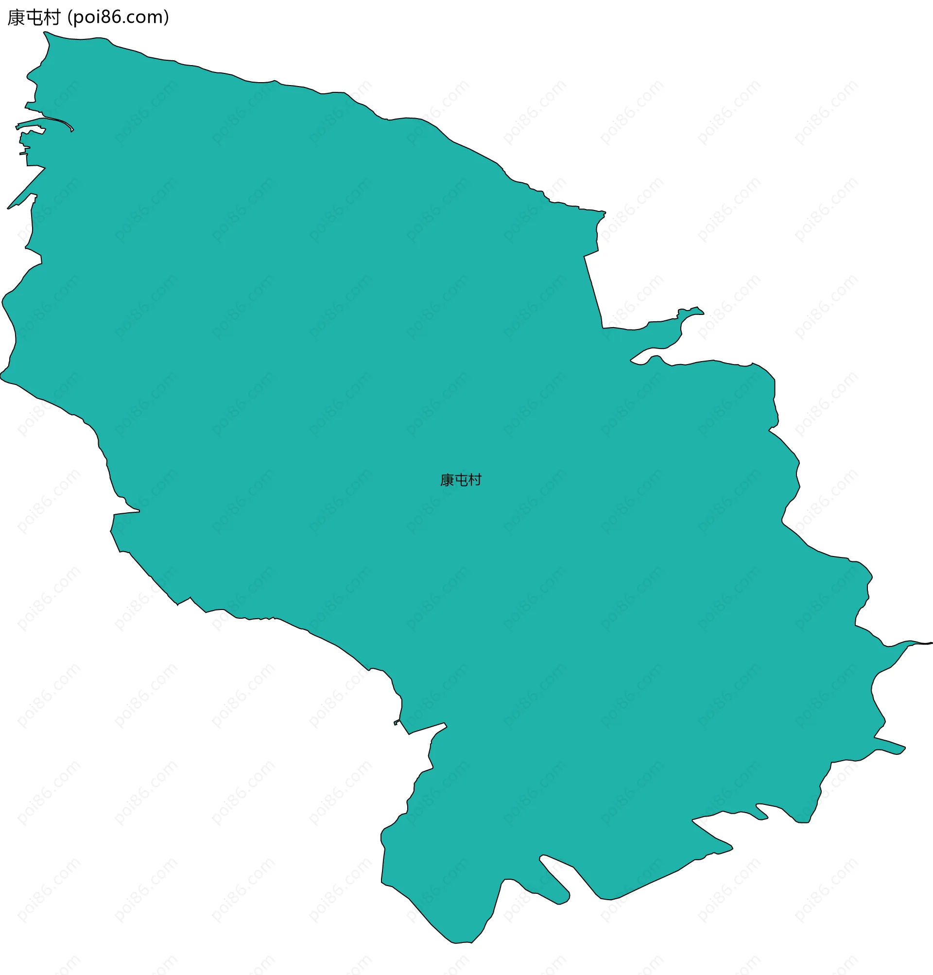 康屯村边界地图