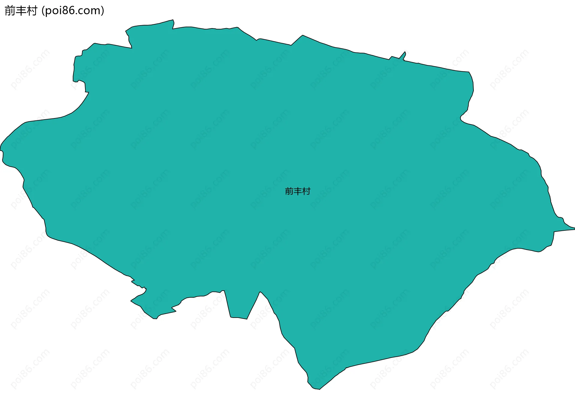 前丰村边界地图