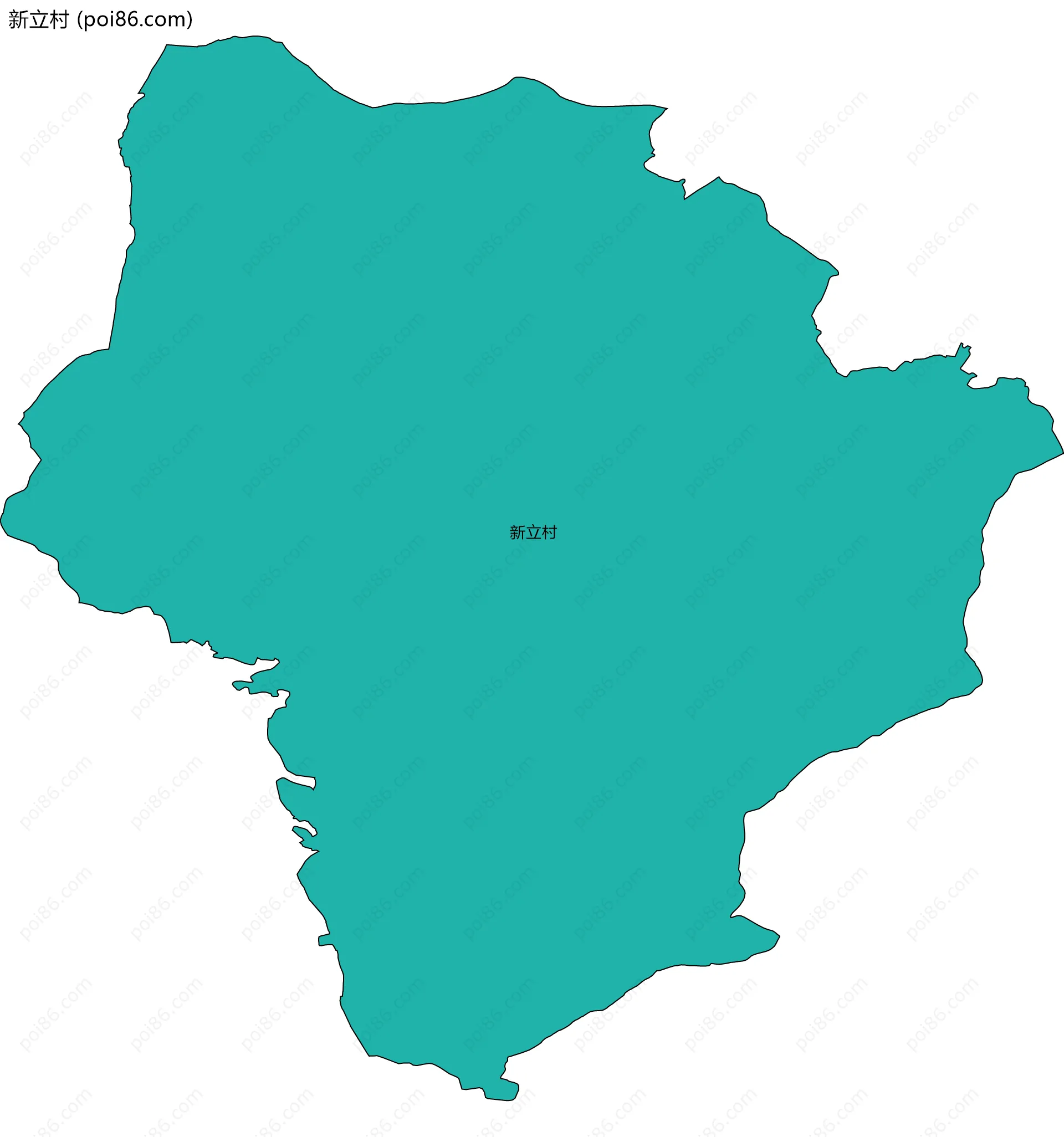 新立村边界地图