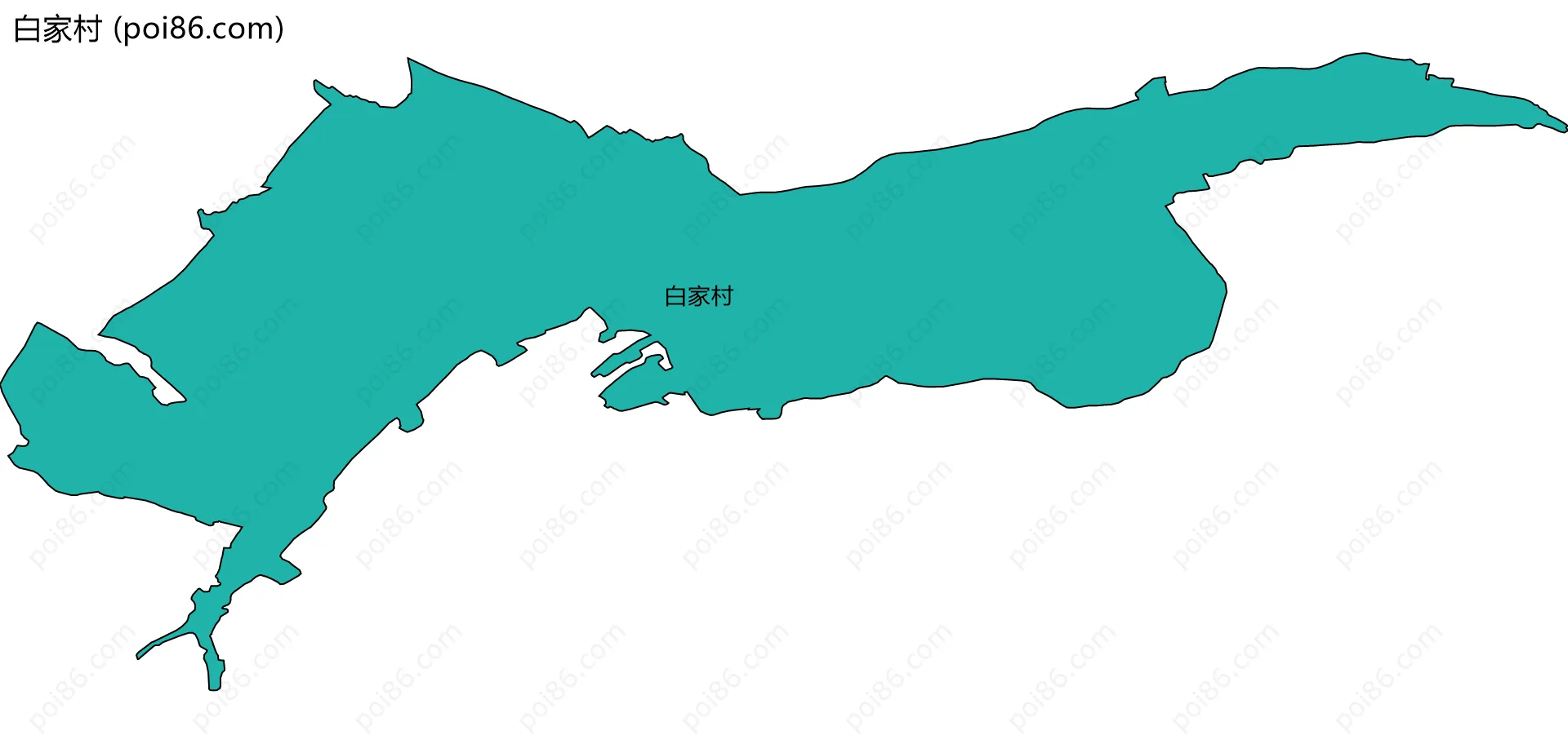 白家村边界地图