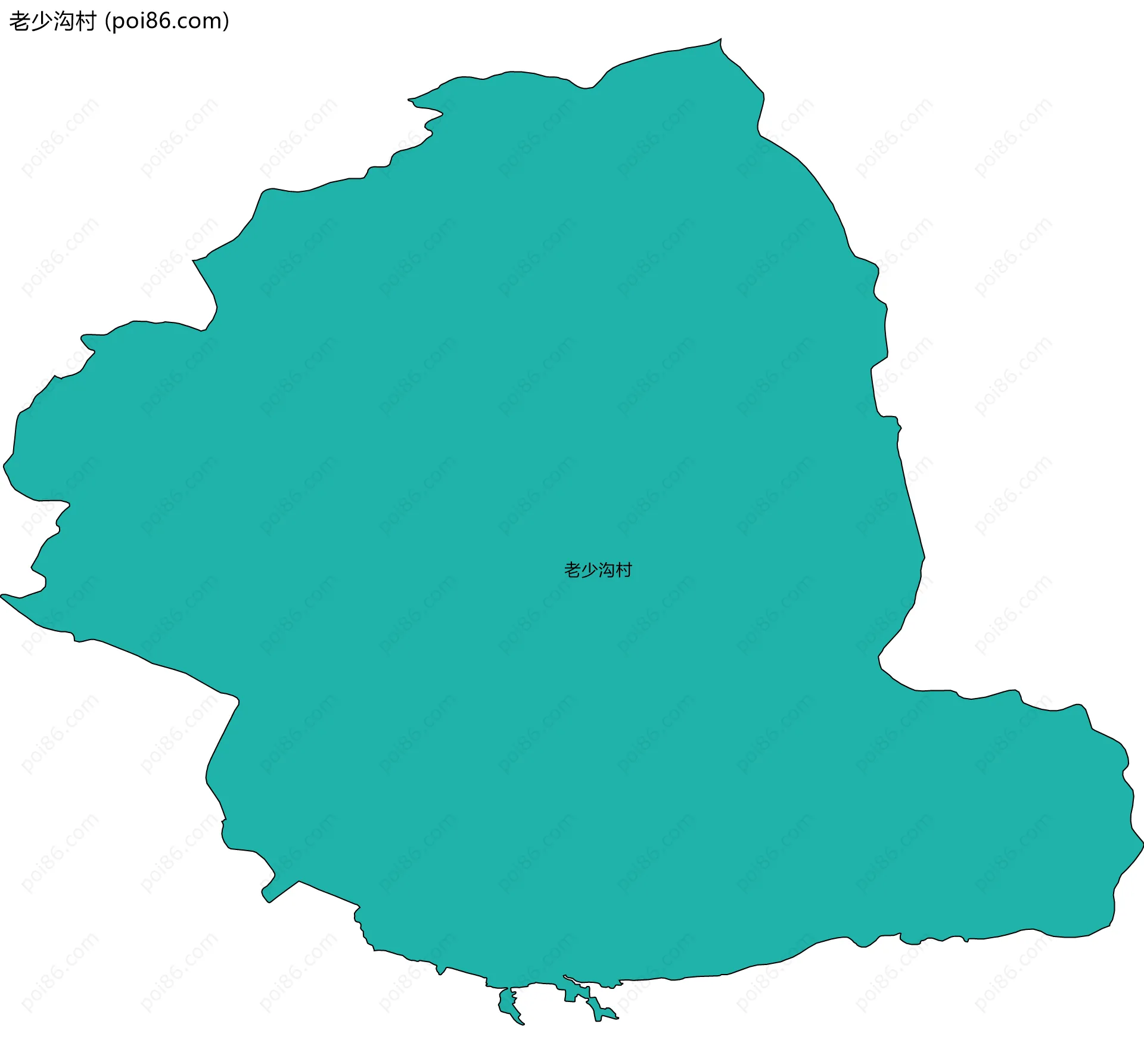 老少沟村边界地图