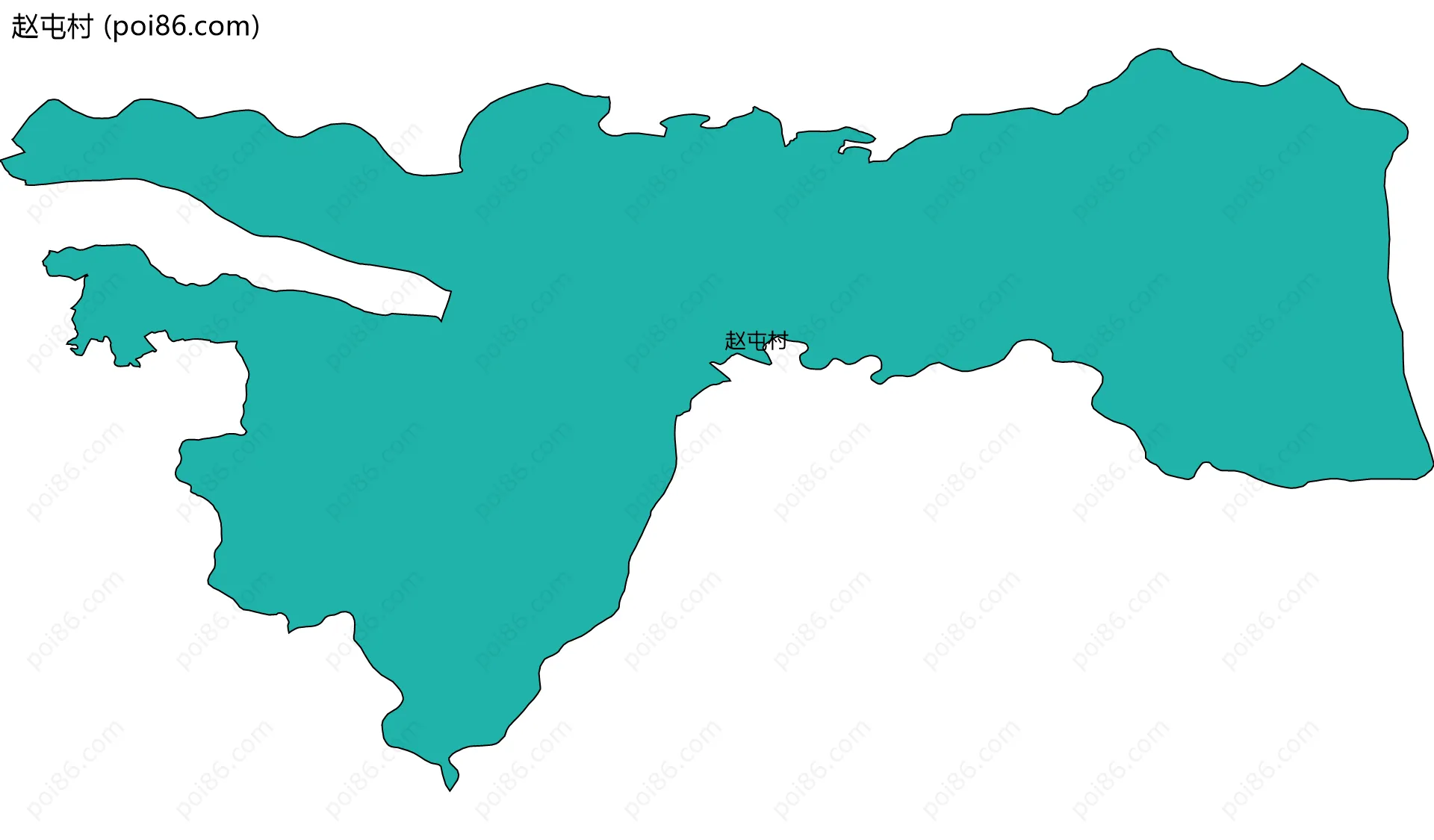 赵屯村边界地图