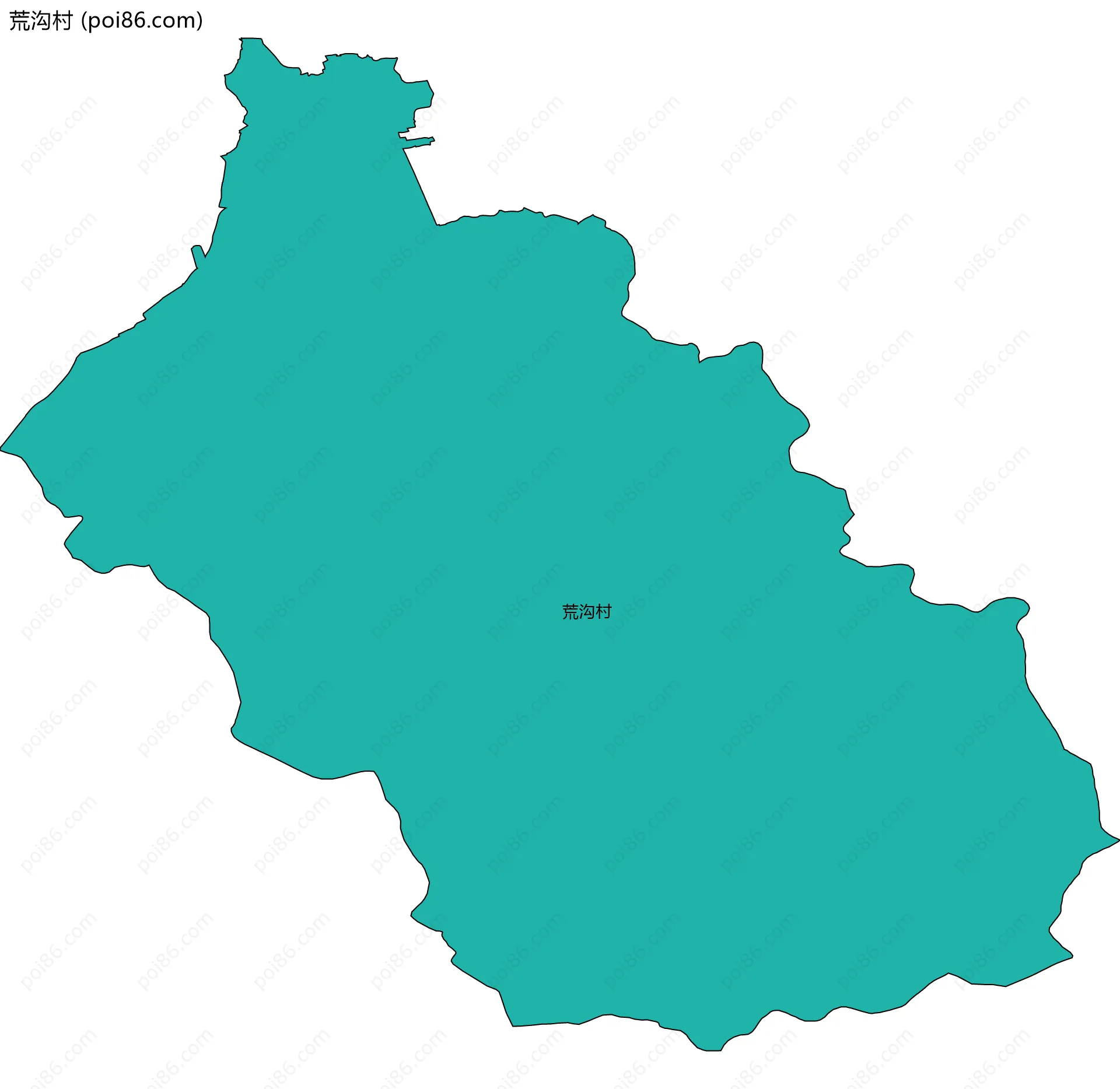 荒沟村边界地图