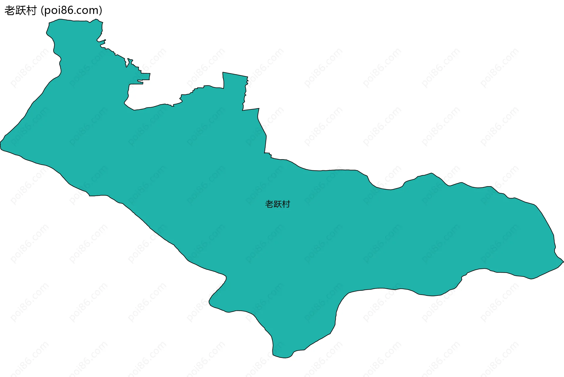 老跃村边界地图