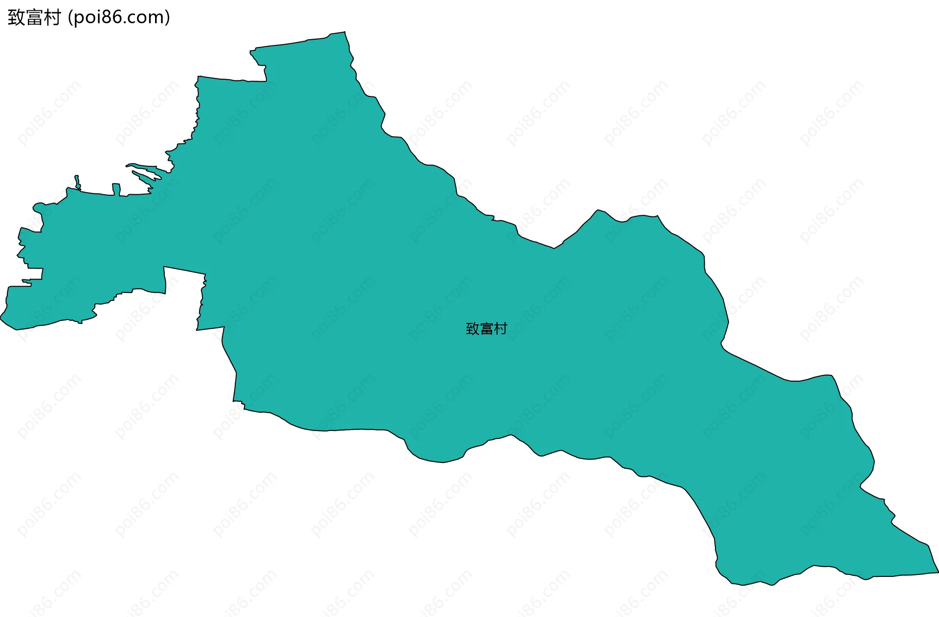致富村边界地图