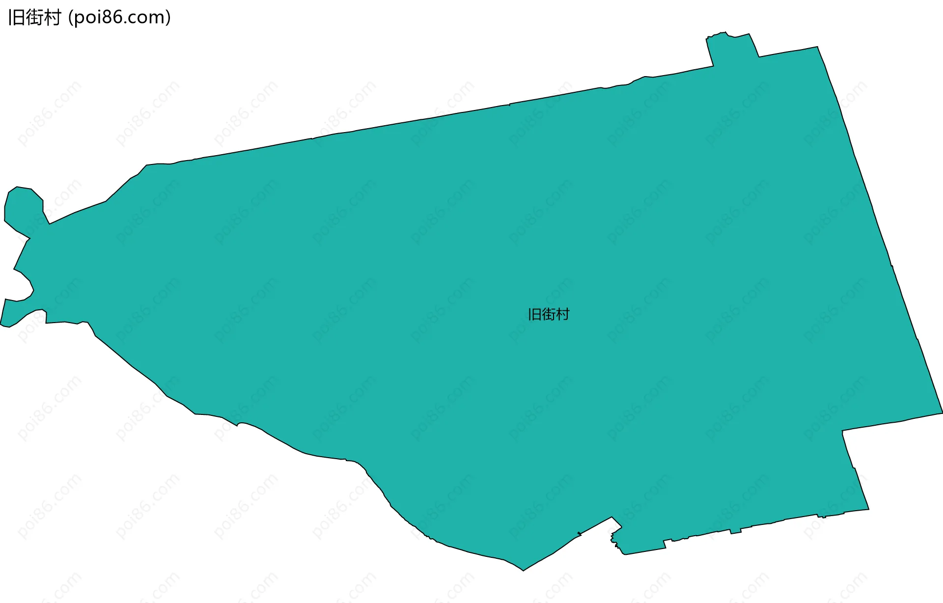 旧街村边界地图