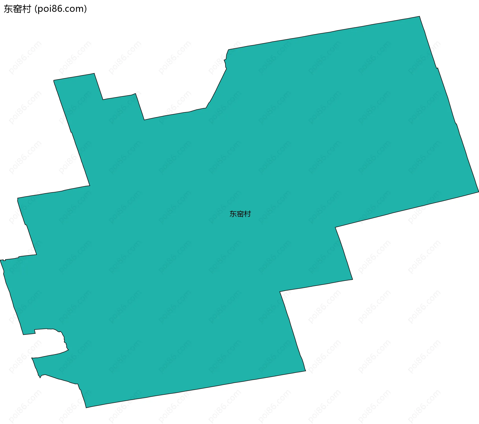 东窑村边界地图