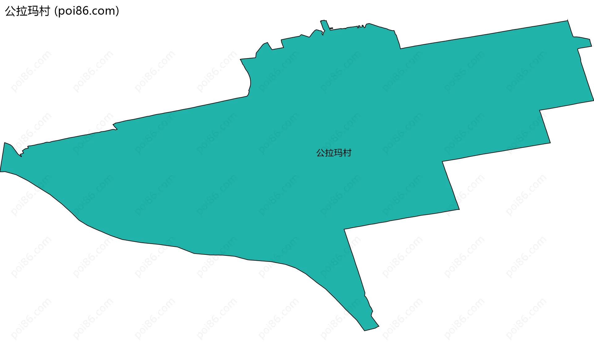 公拉玛村边界地图