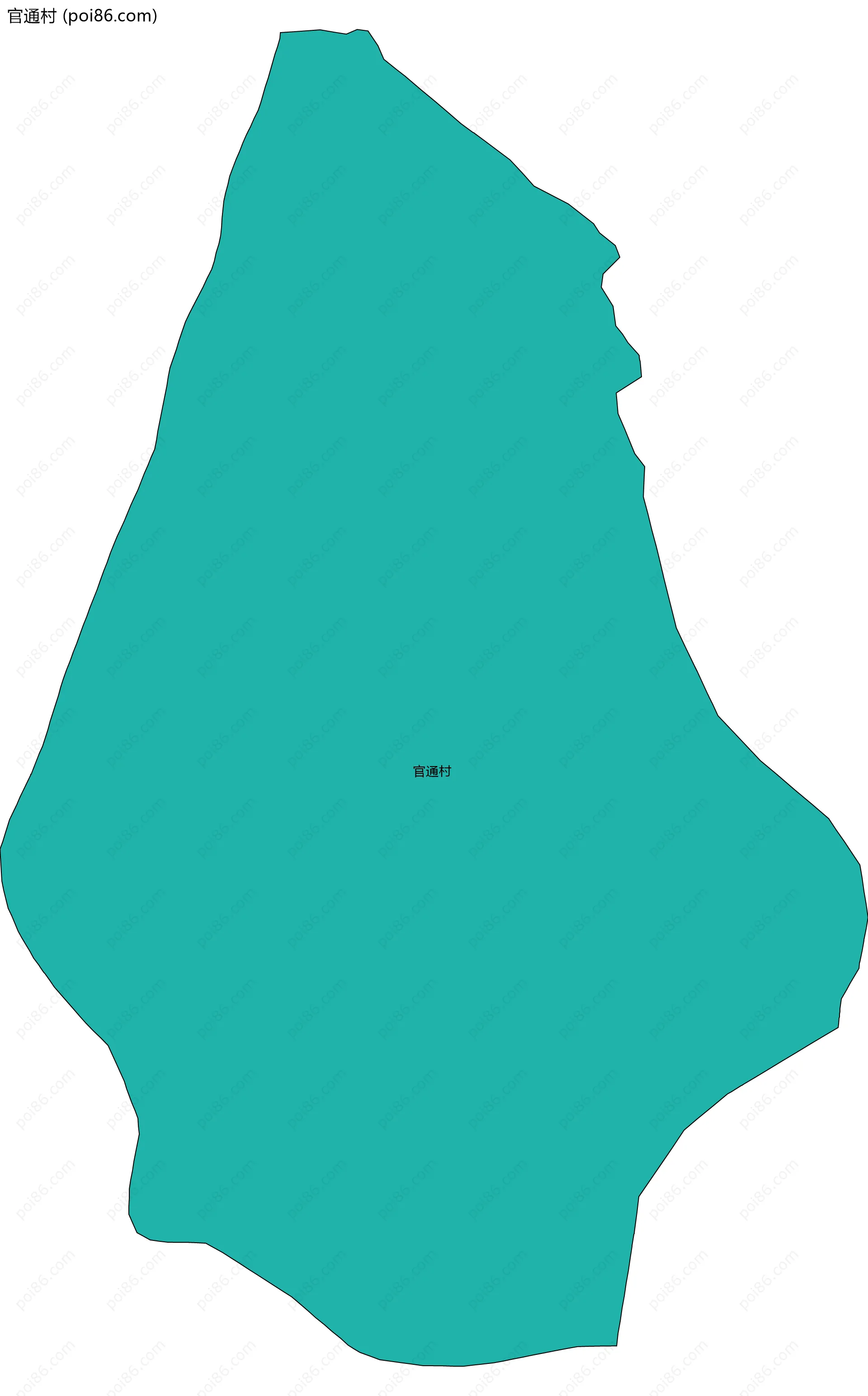 官通村边界地图