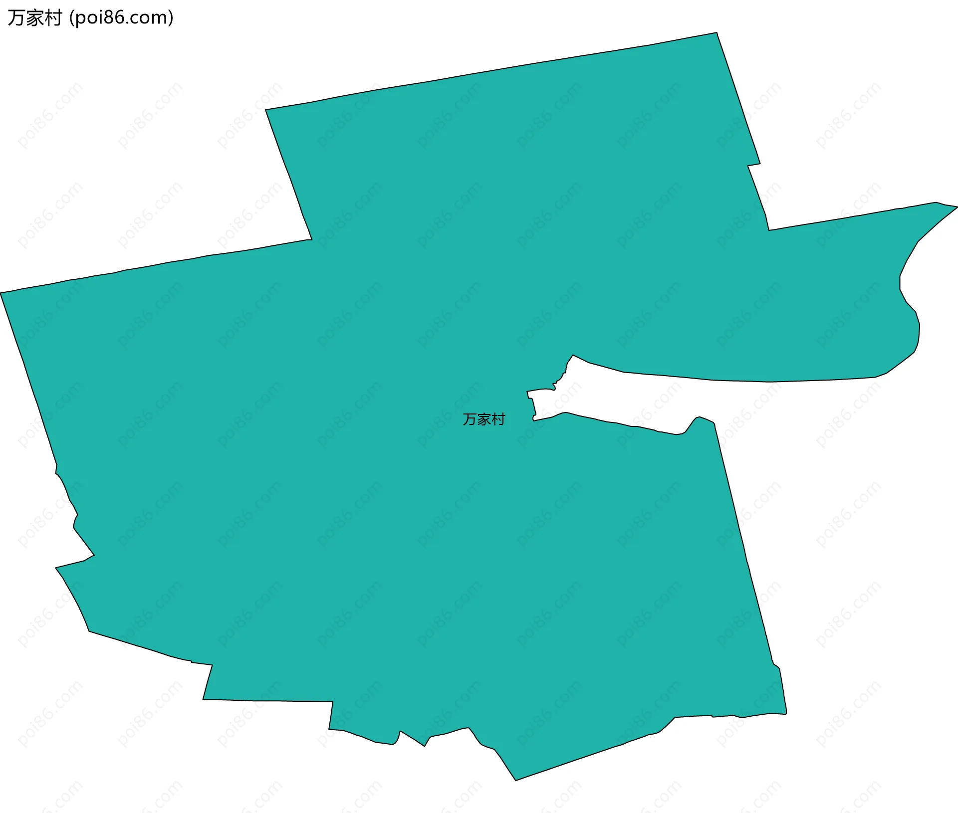 万家村边界地图