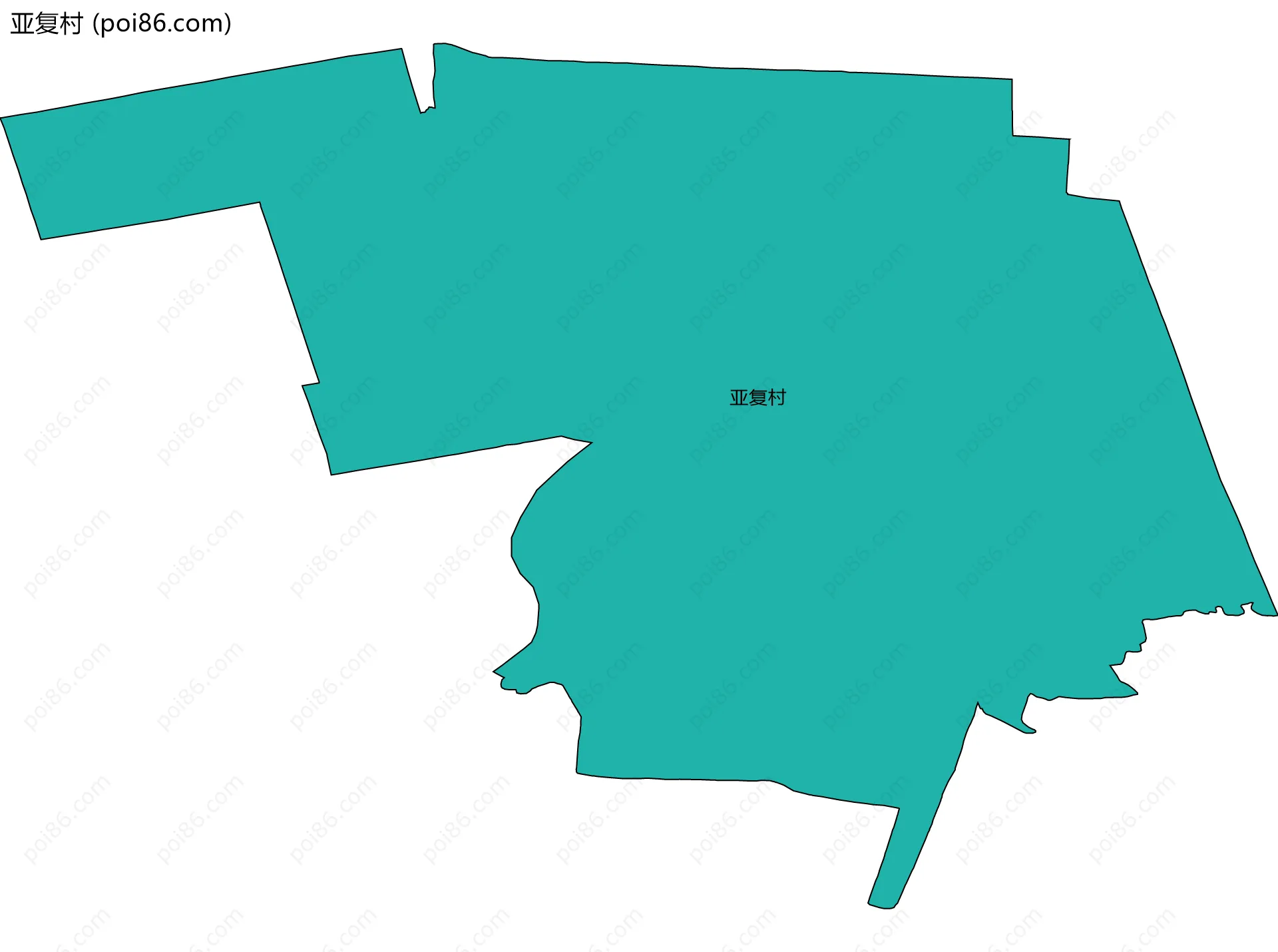 亚复村边界地图