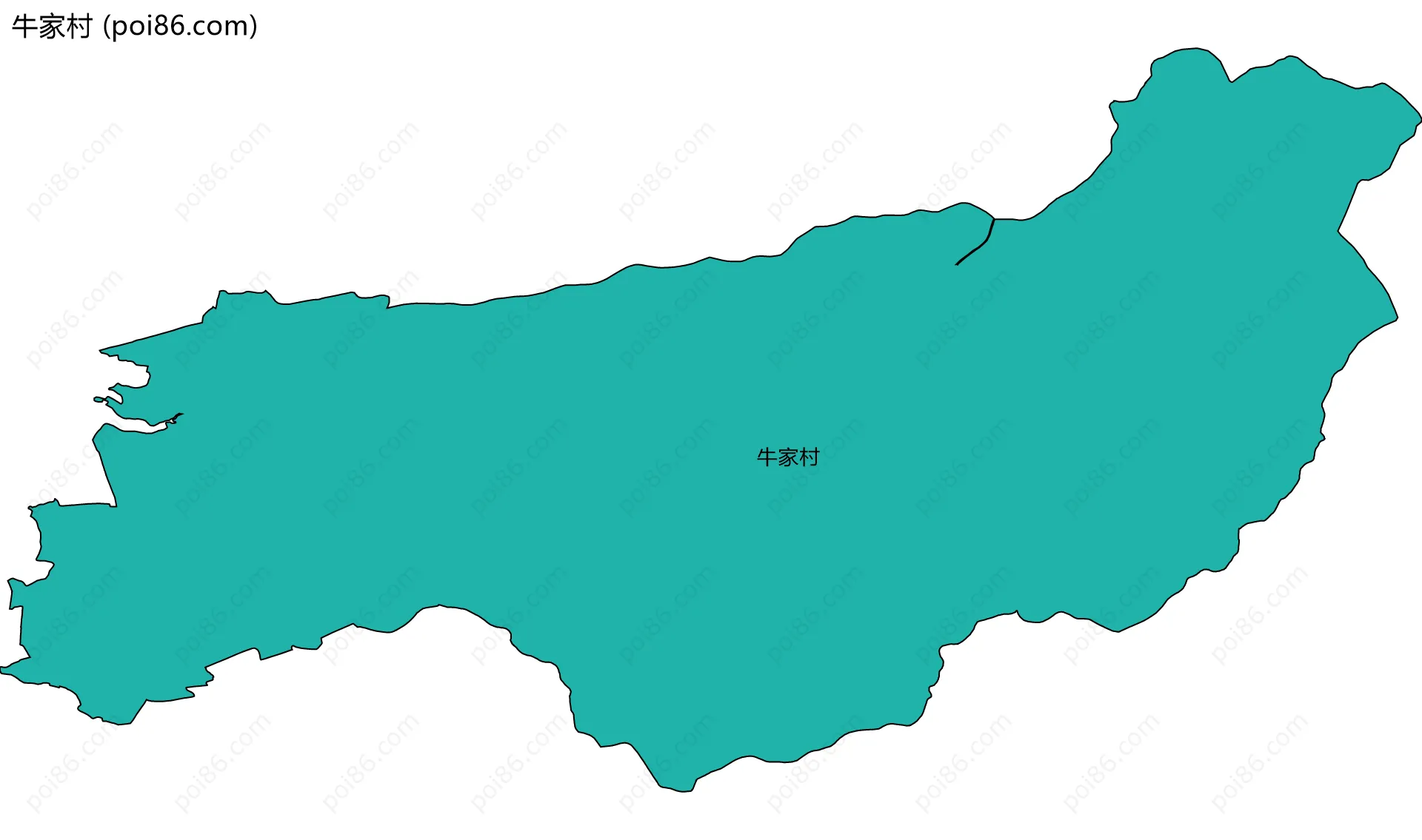 牛家村边界地图