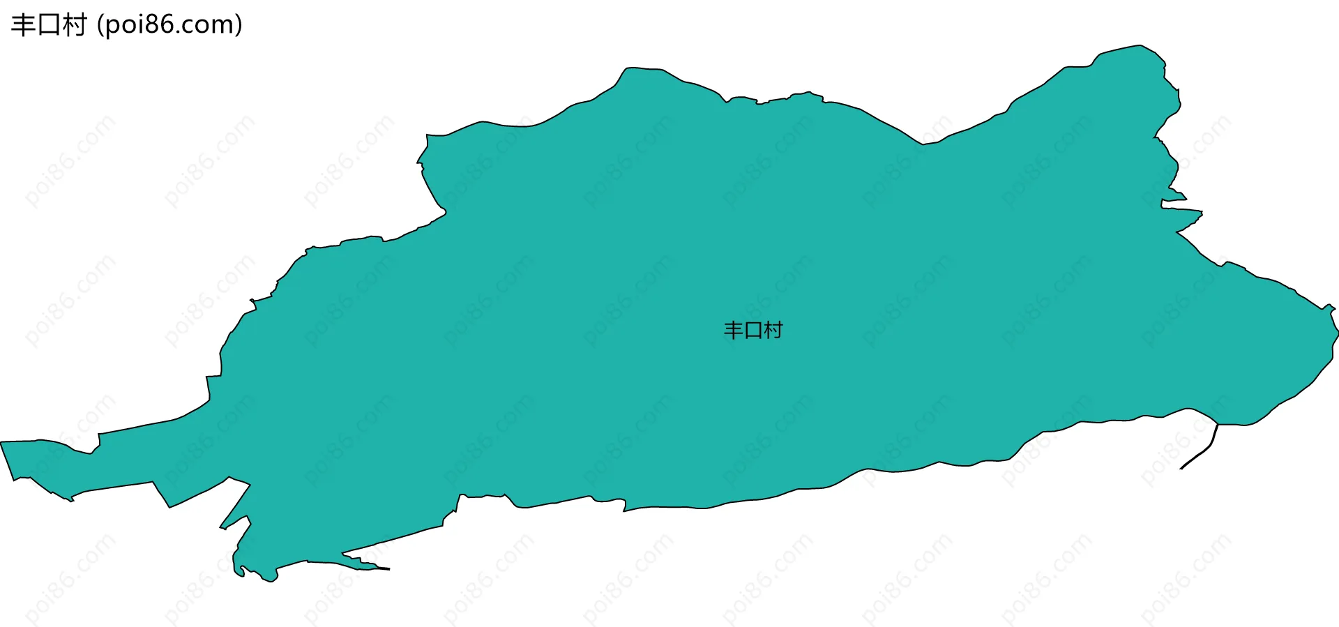 丰口村边界地图