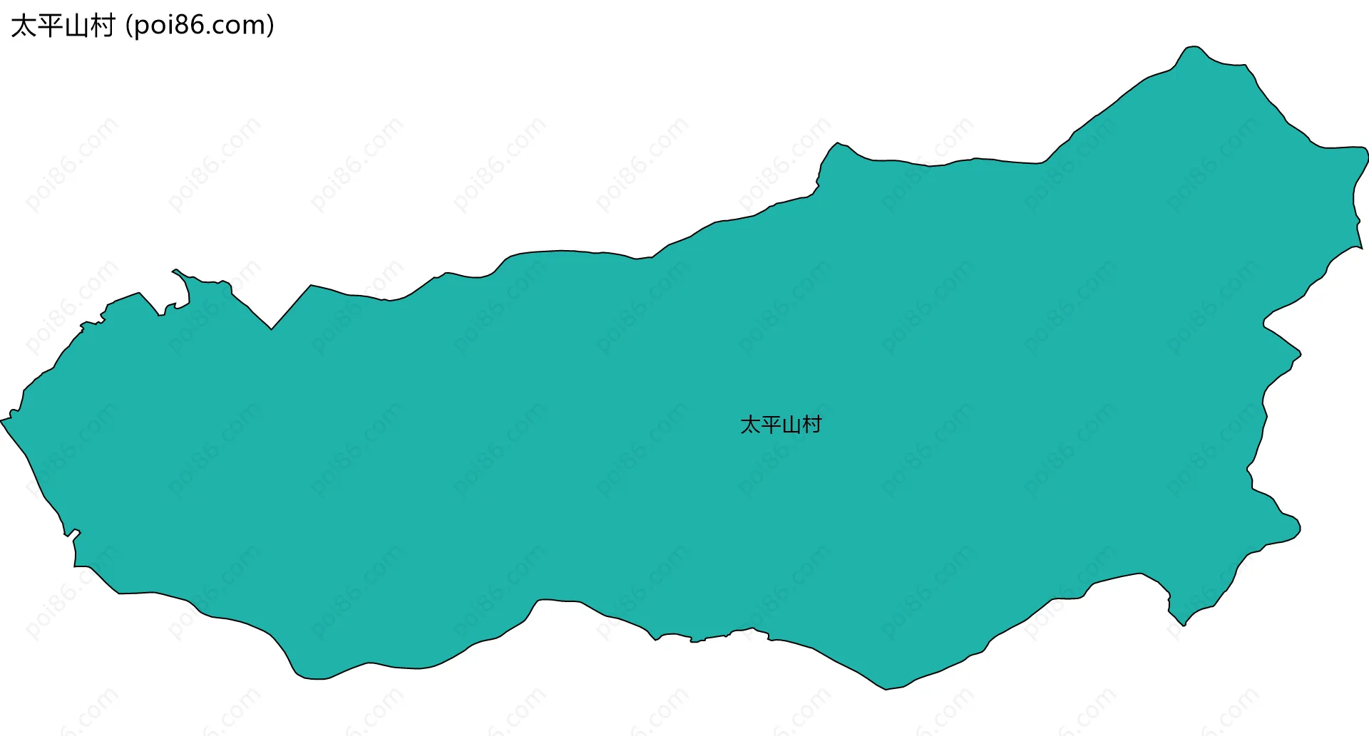 太平山村边界地图
