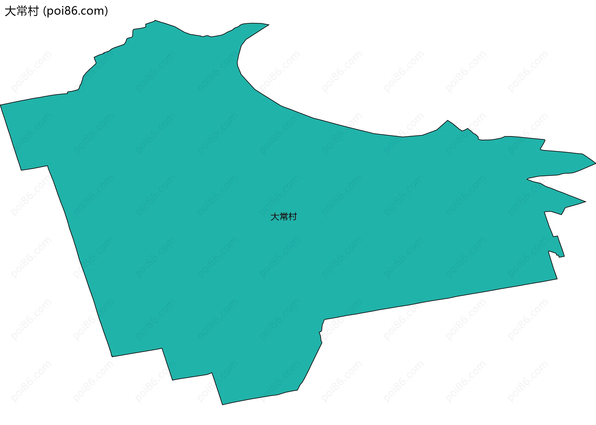 大常村边界地图