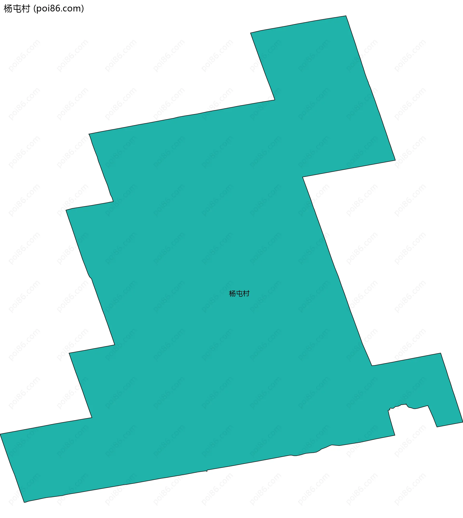 杨屯村边界地图