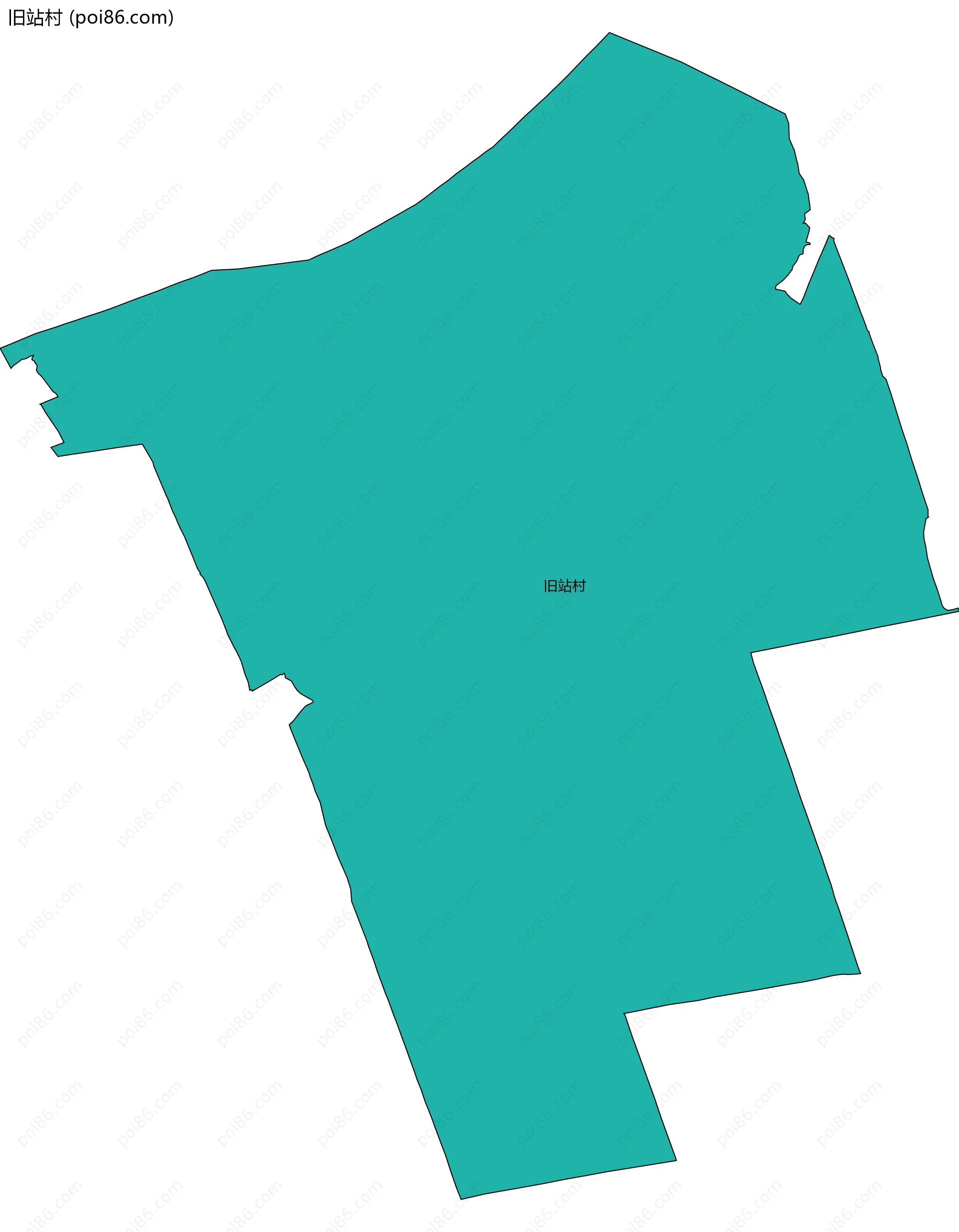 旧站村边界地图