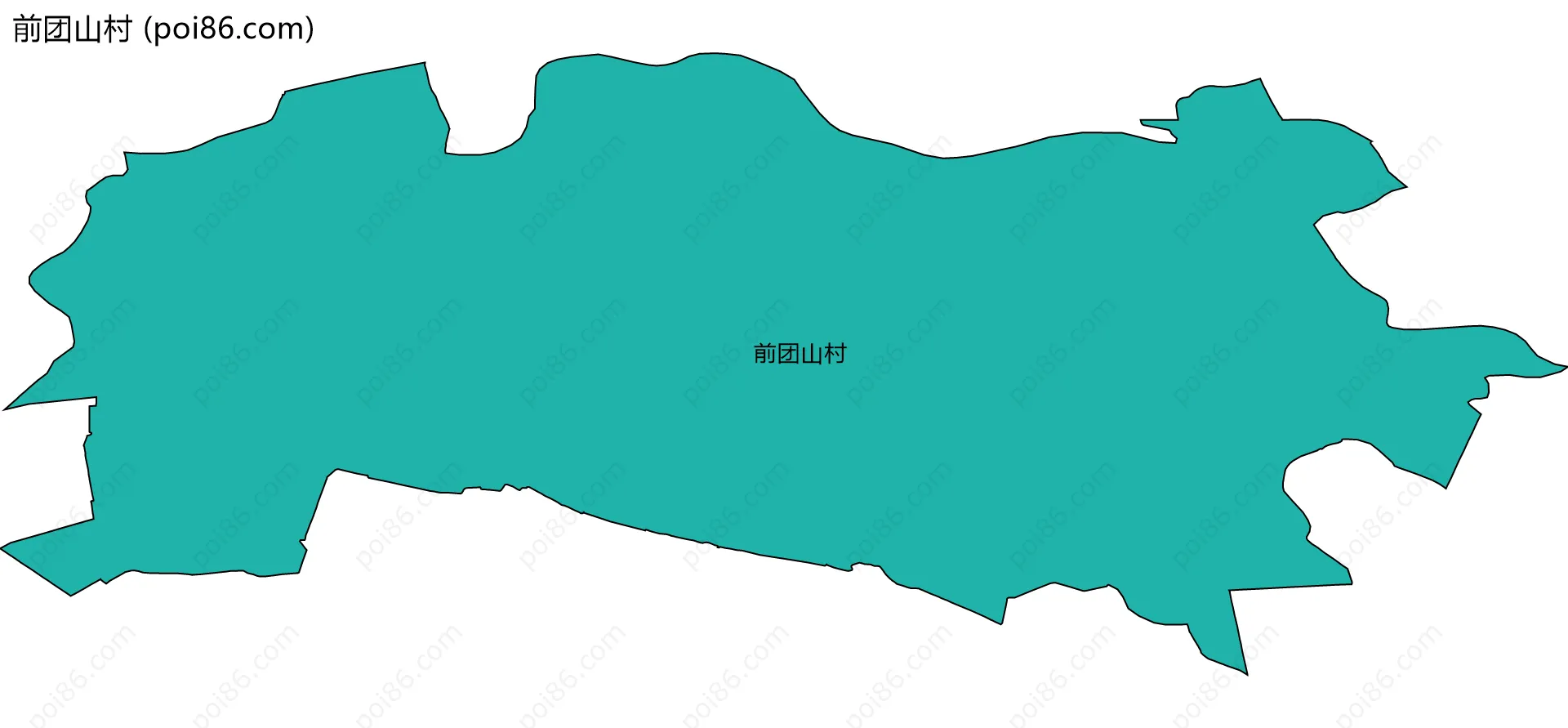 前团山村边界地图