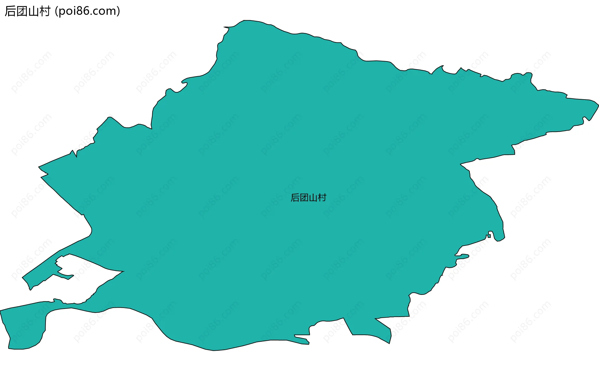 后团山村边界地图