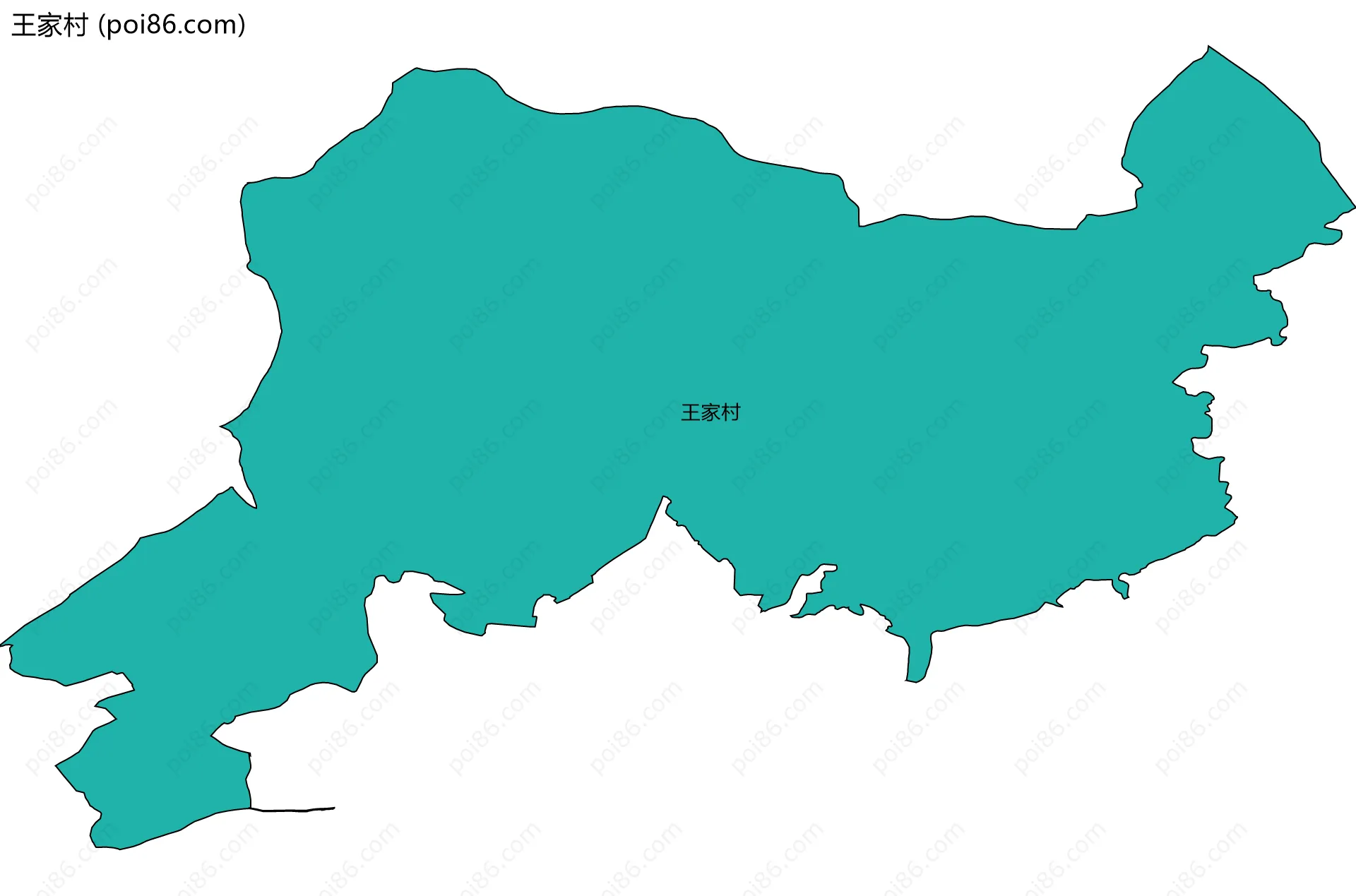 王家村边界地图