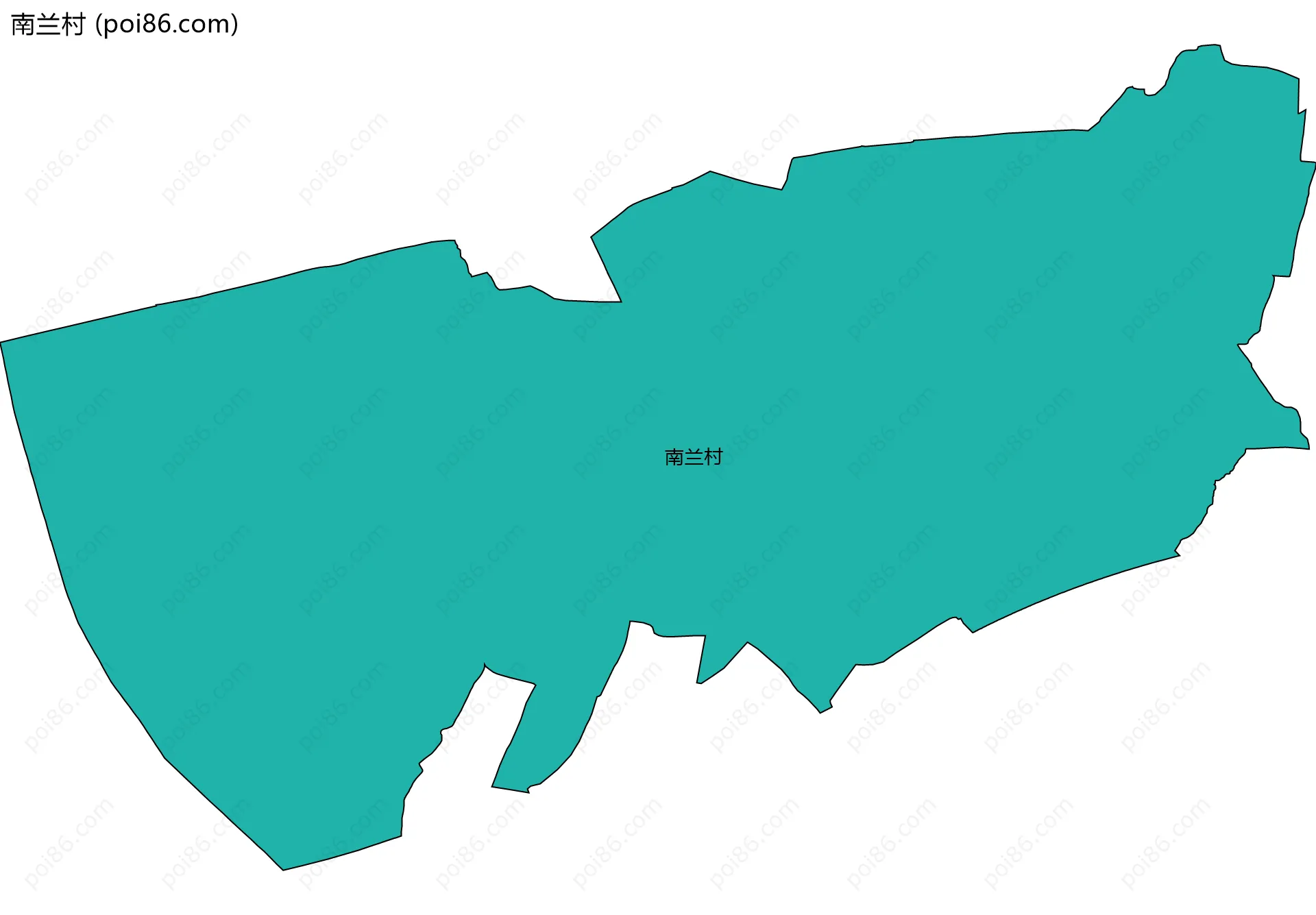 南兰村边界地图