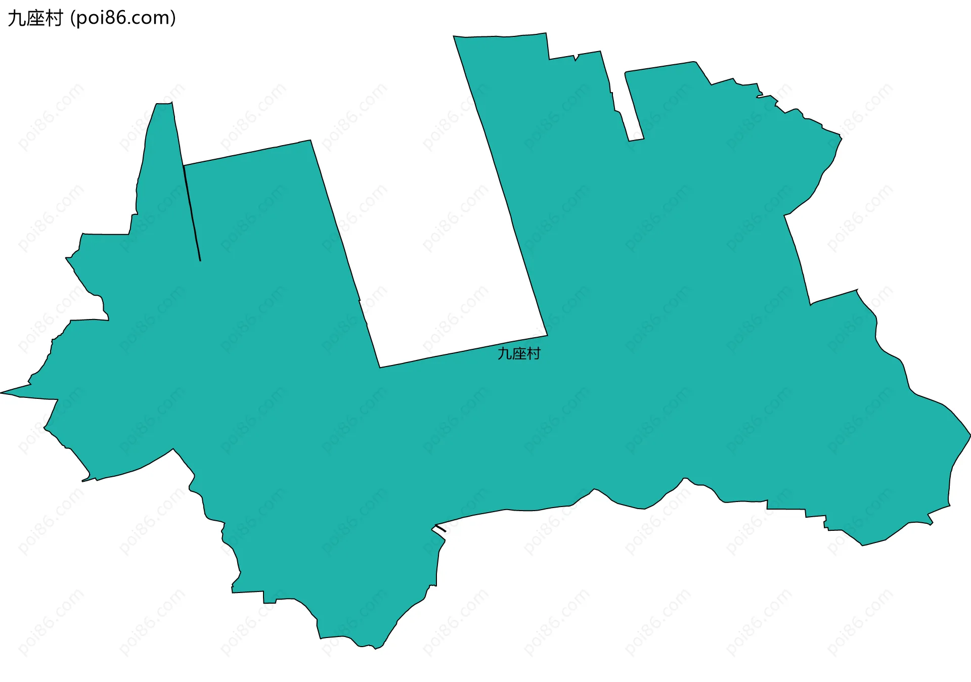 九座村边界地图