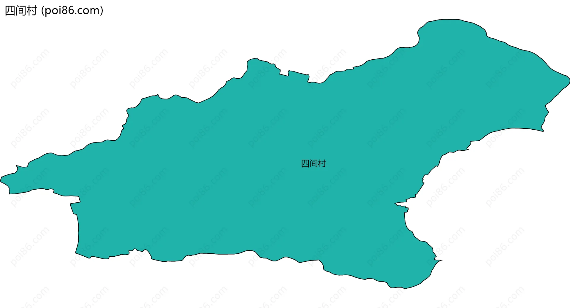 四间村边界地图