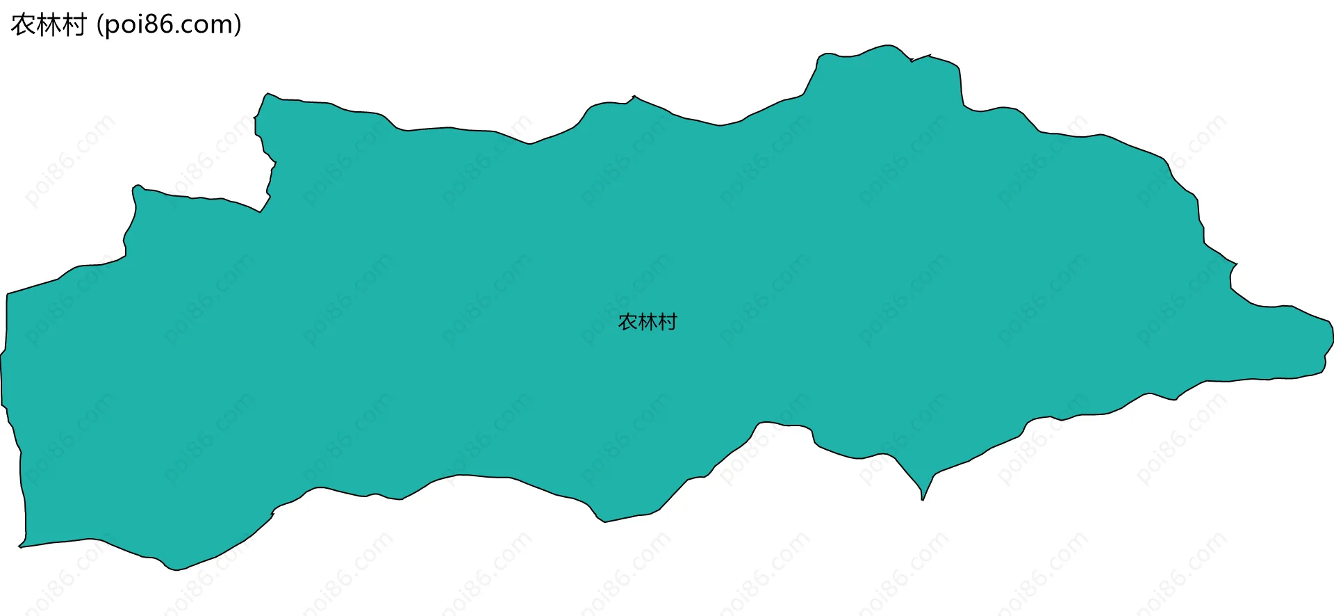 农林村边界地图