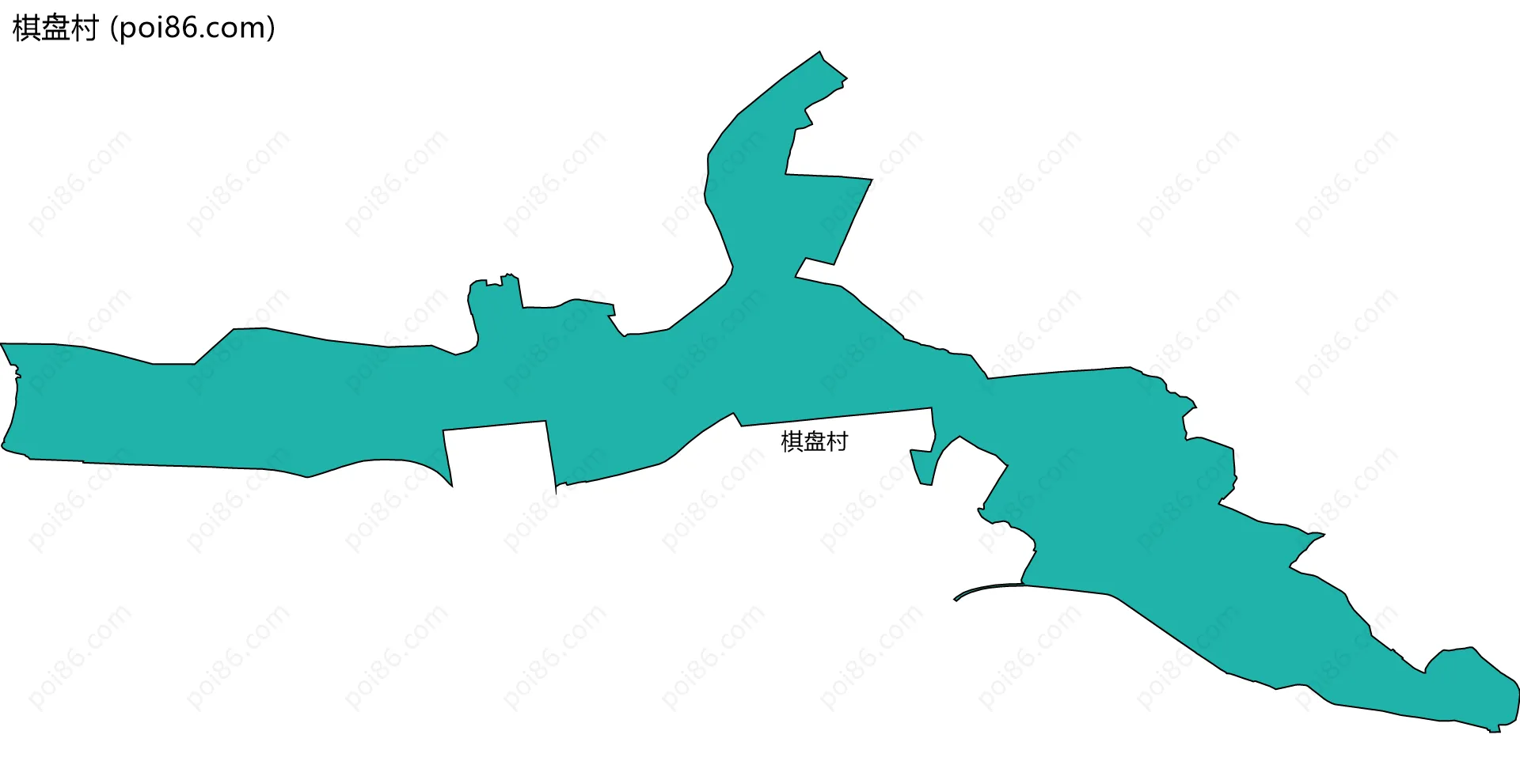 棋盘村边界地图